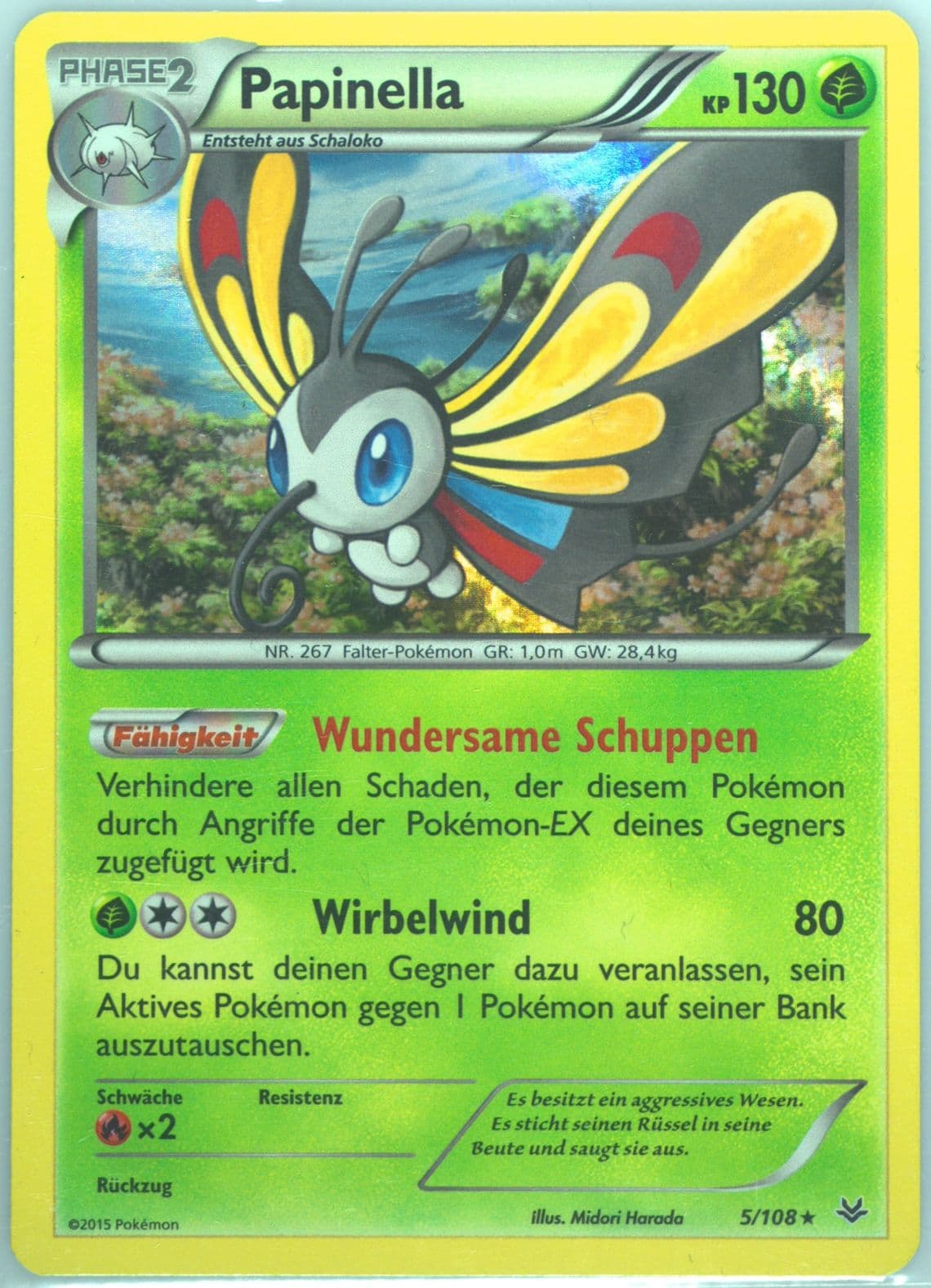 Papinella-Holo German (5) 2015 Pokemon XY Roaring Skies