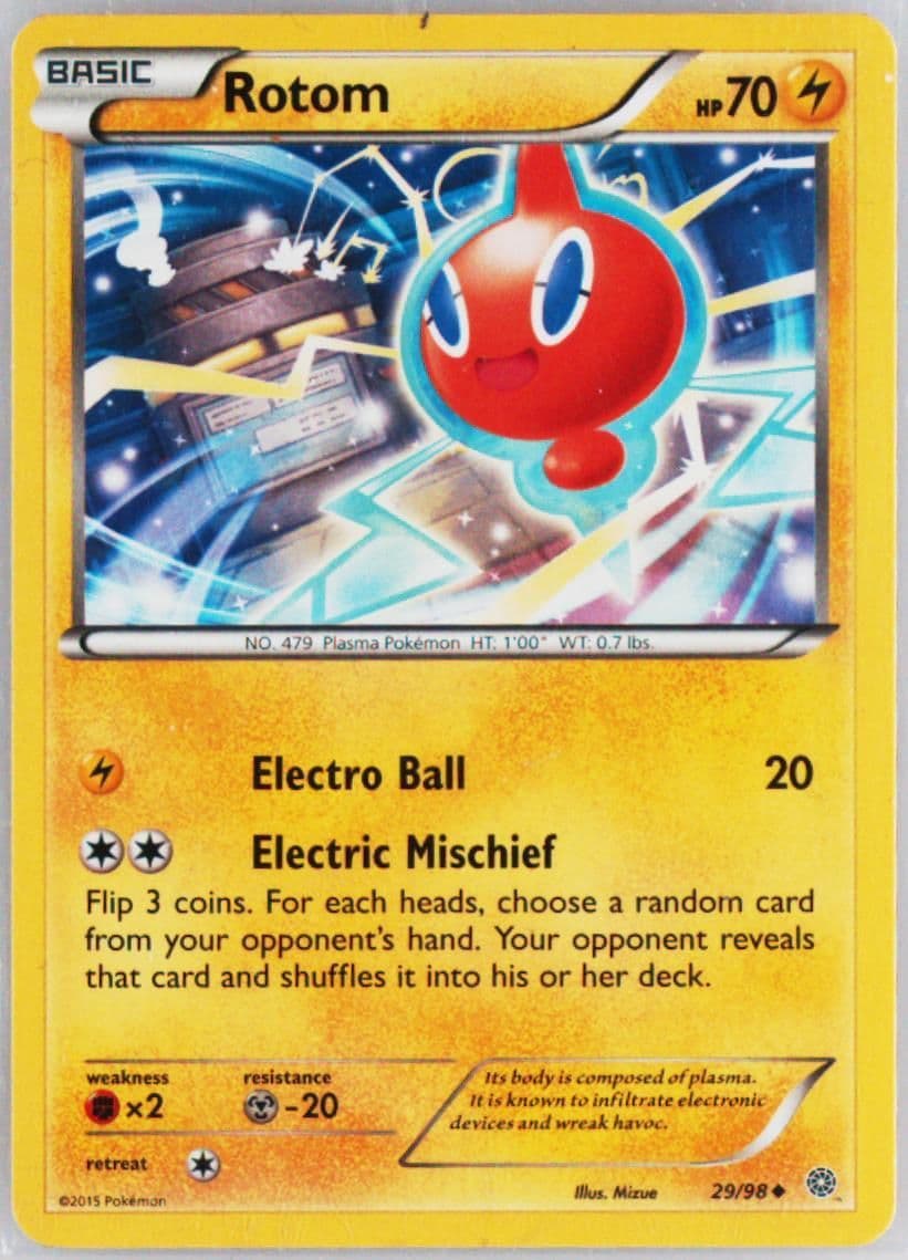 Rotom (29) 2015 Pokemon XY Ancient Origins