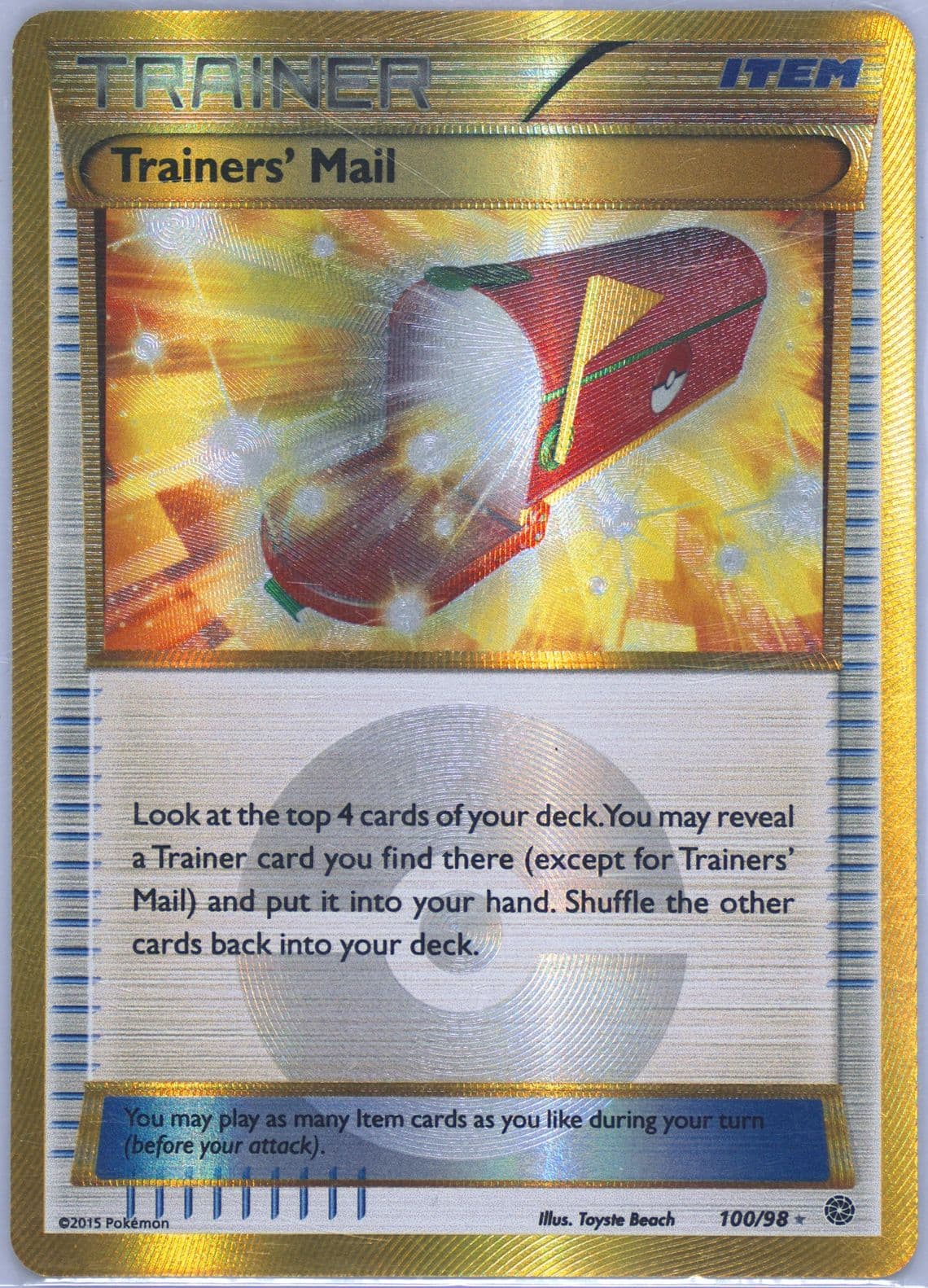 Trainers' Mail (100) 2015 Pokemon XY Ancient Origins