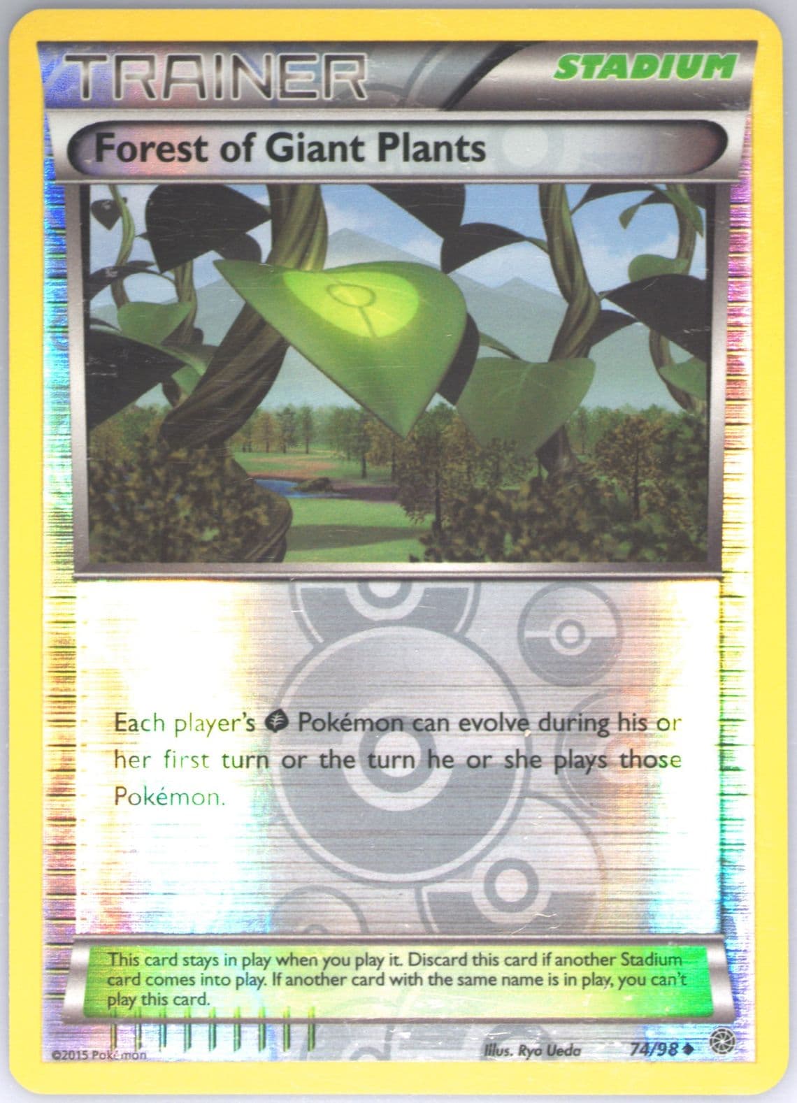 Forest of Giant Plants-Reverse Foil (74) 2015 Pokemon XY Ancient Origins