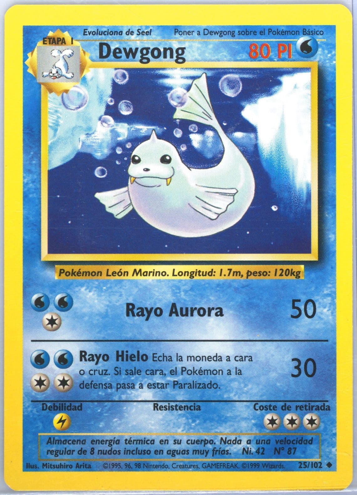 Dewgong (25) 1999 Pokemon Spanish