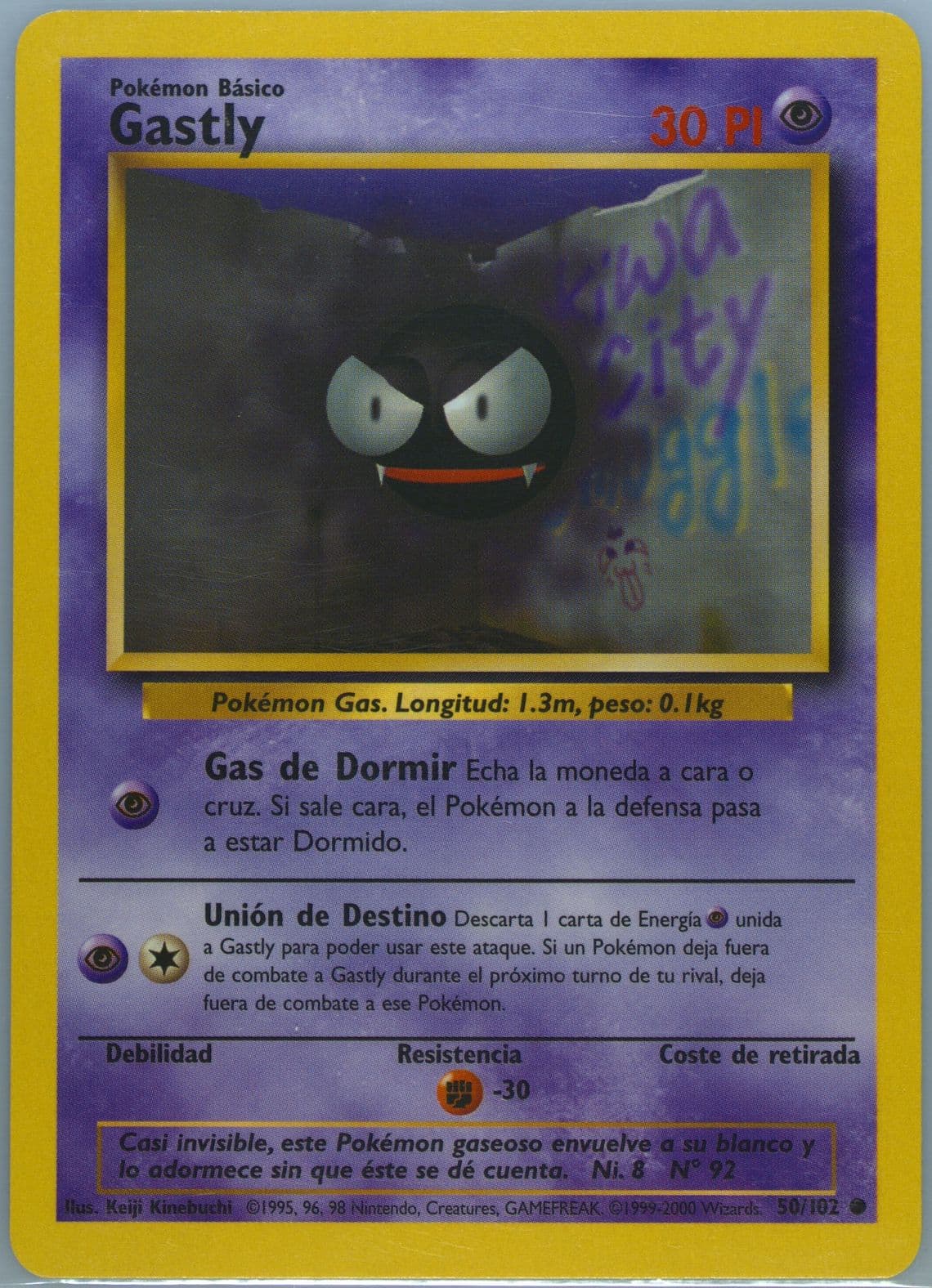 Gastly (50) 1999 Pokemon Spanish