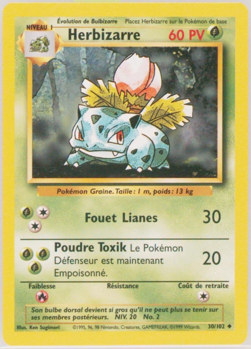 Herbizarre (30) 1999 Pokemon French