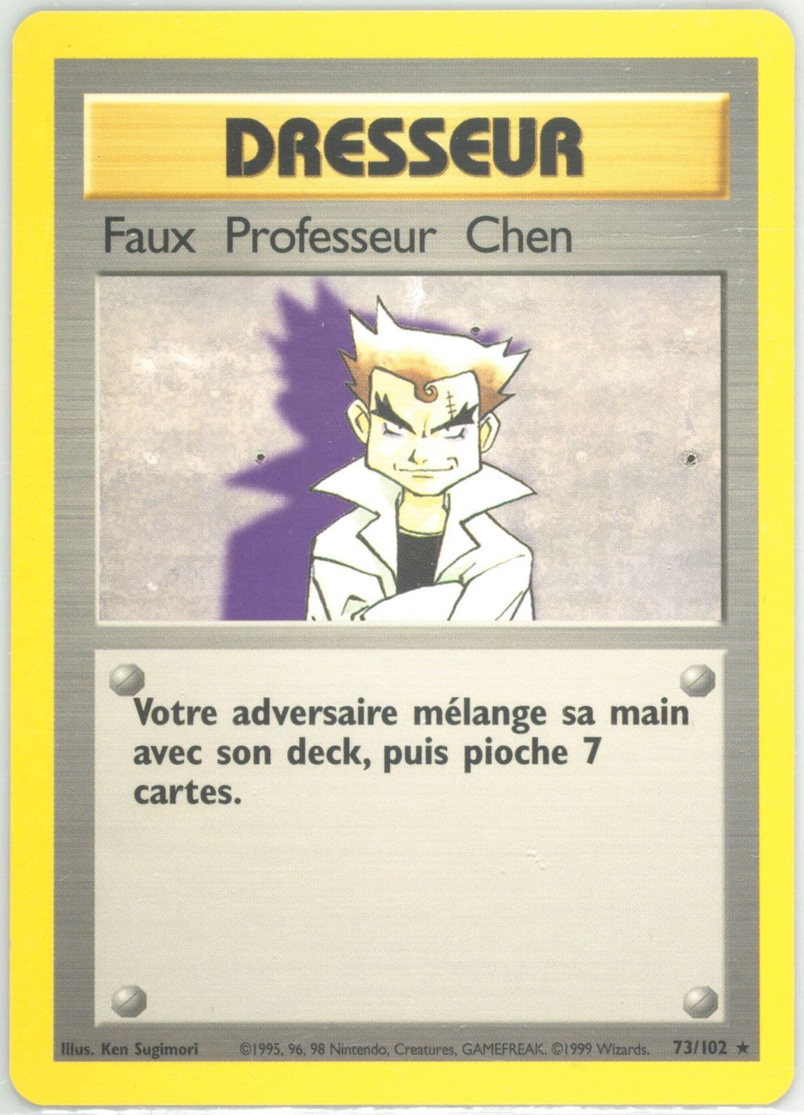 Faux Professeur Chen (73) 1999 Pokemon French