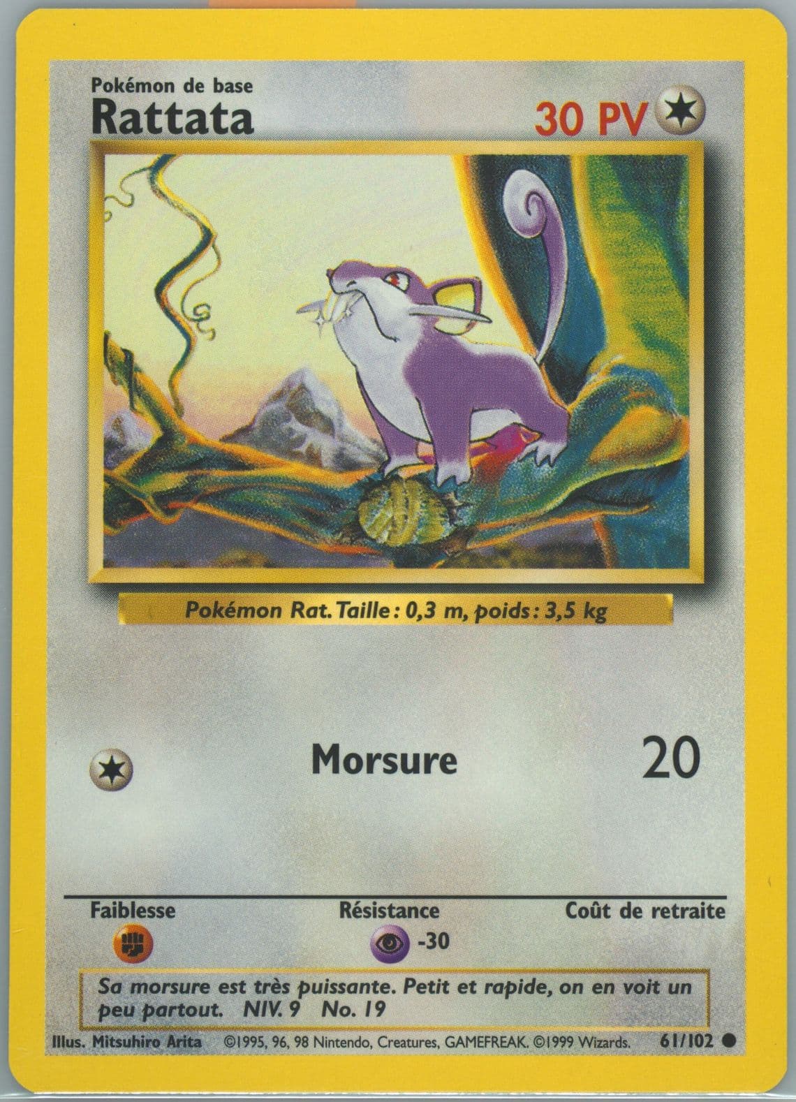 Rattata (61) 1999 Pokemon French
