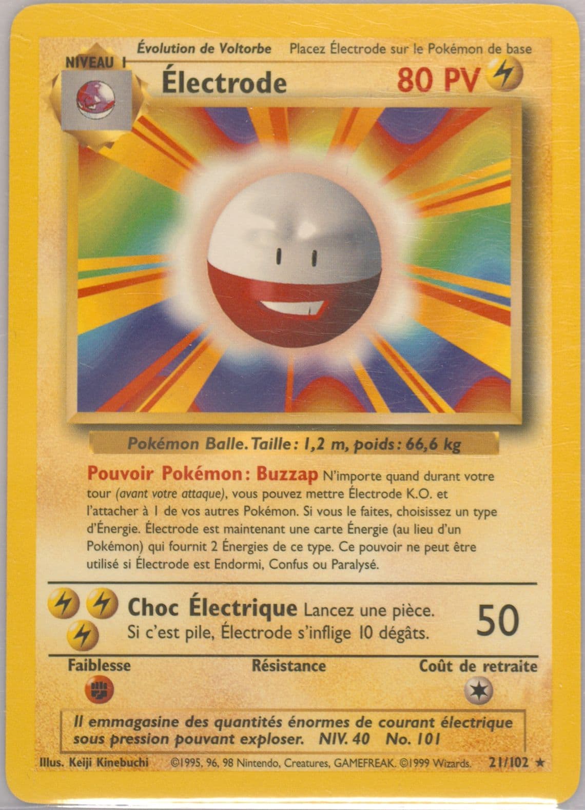 Electrode (21) 1999 Pokemon French