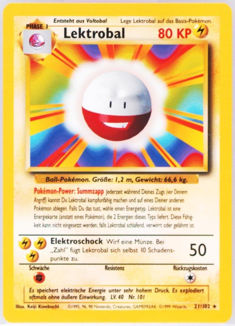 Lektrobal (21) 1999 Pokemon German