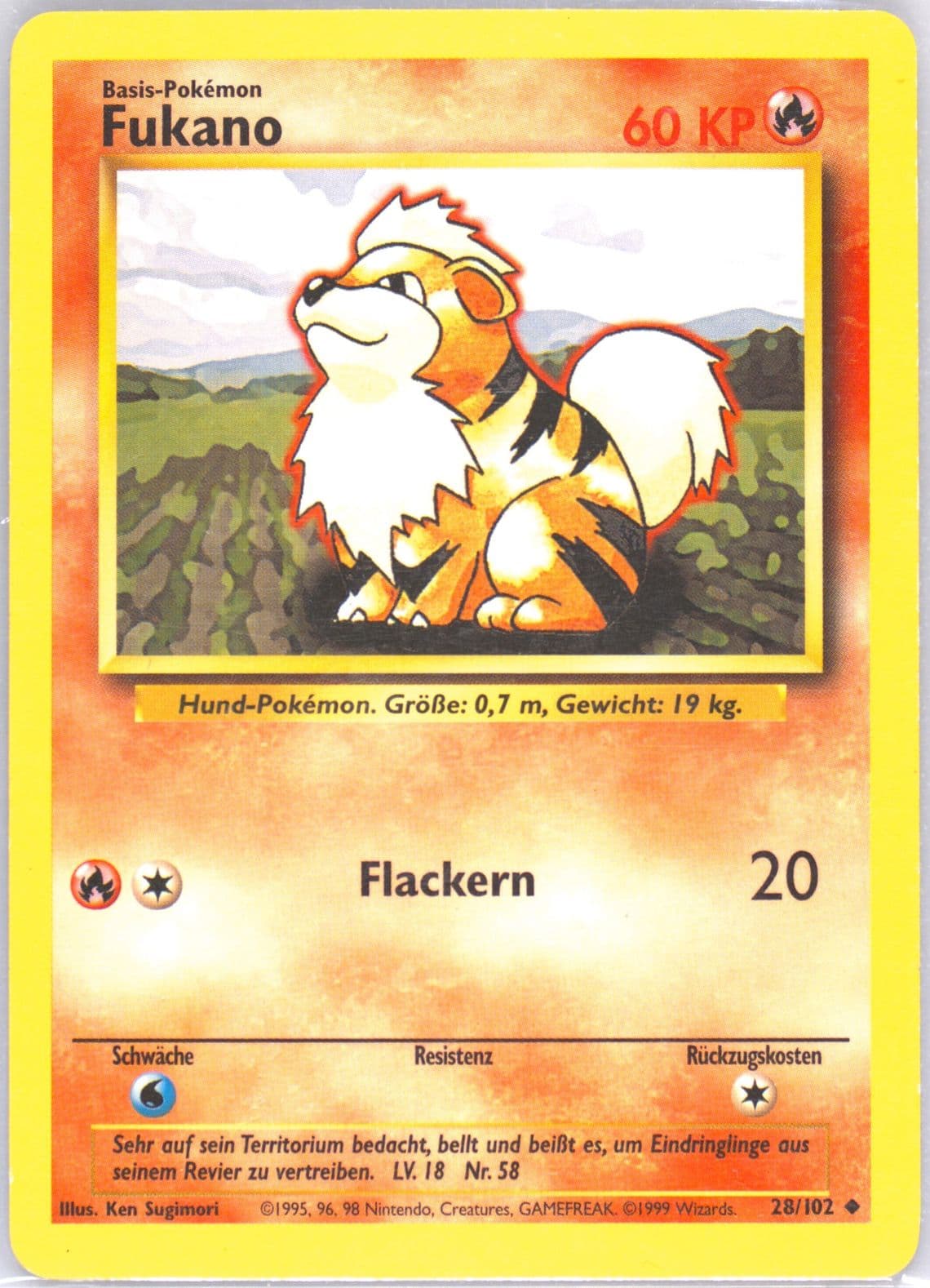 Fukano (28) 1999 Pokemon German