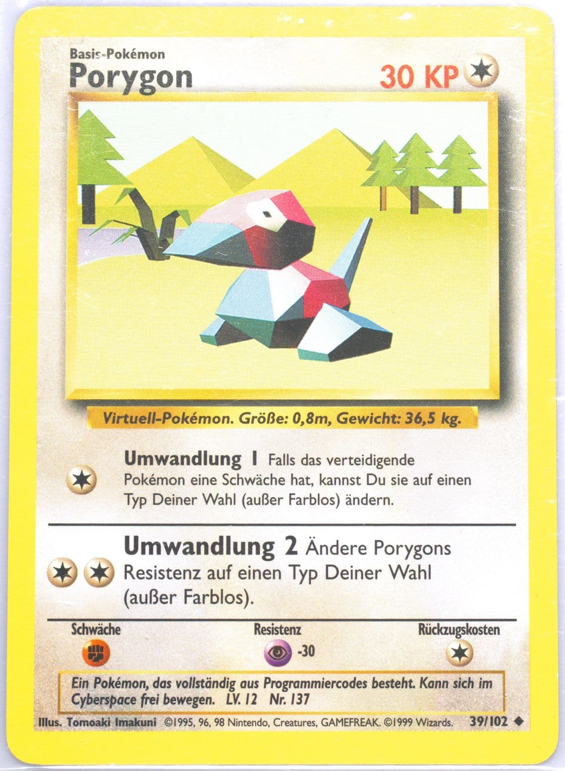 Porygon (39) 1999 Pokemon German