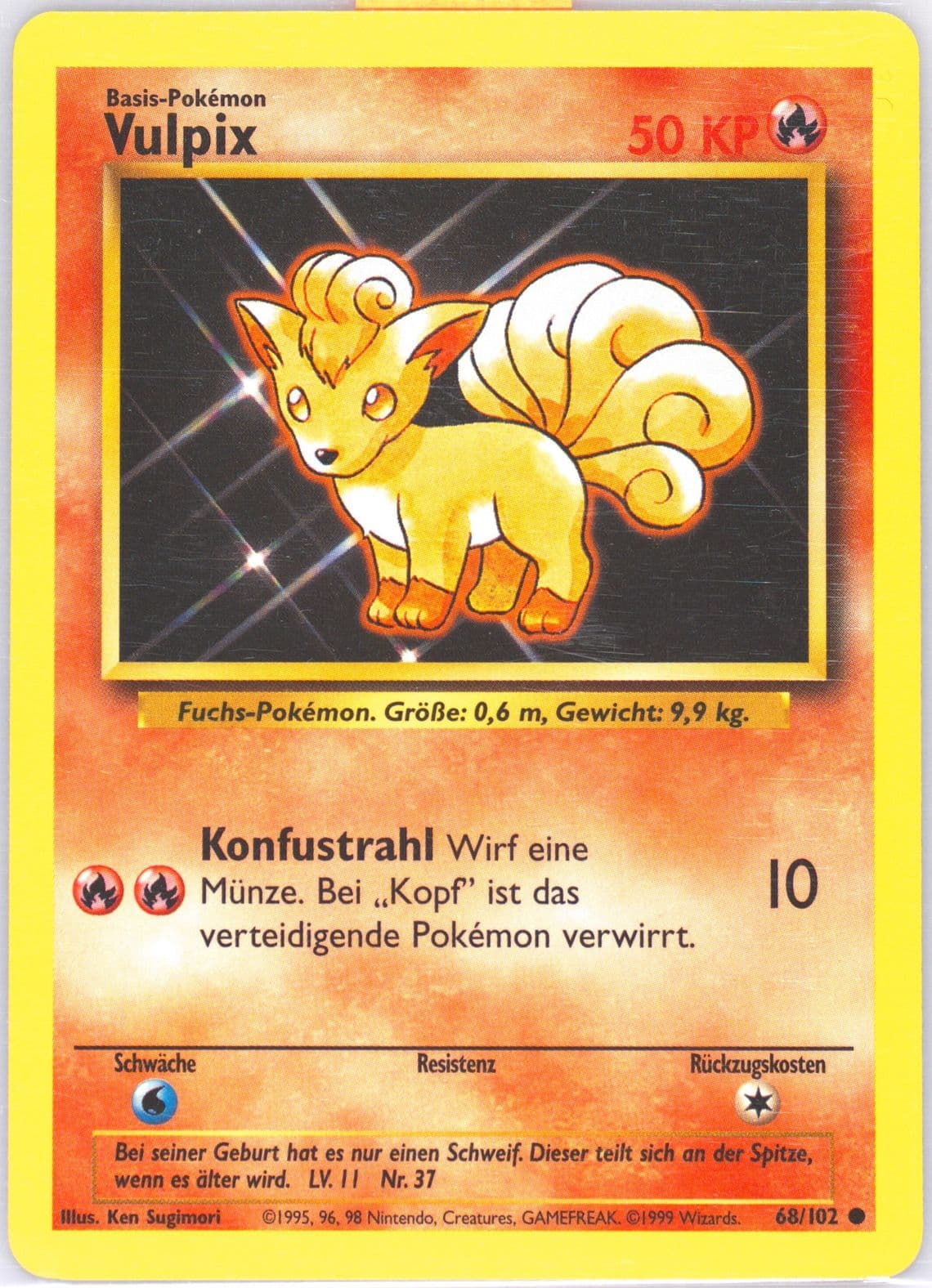 Vulpix (68) 1999 Pokemon German