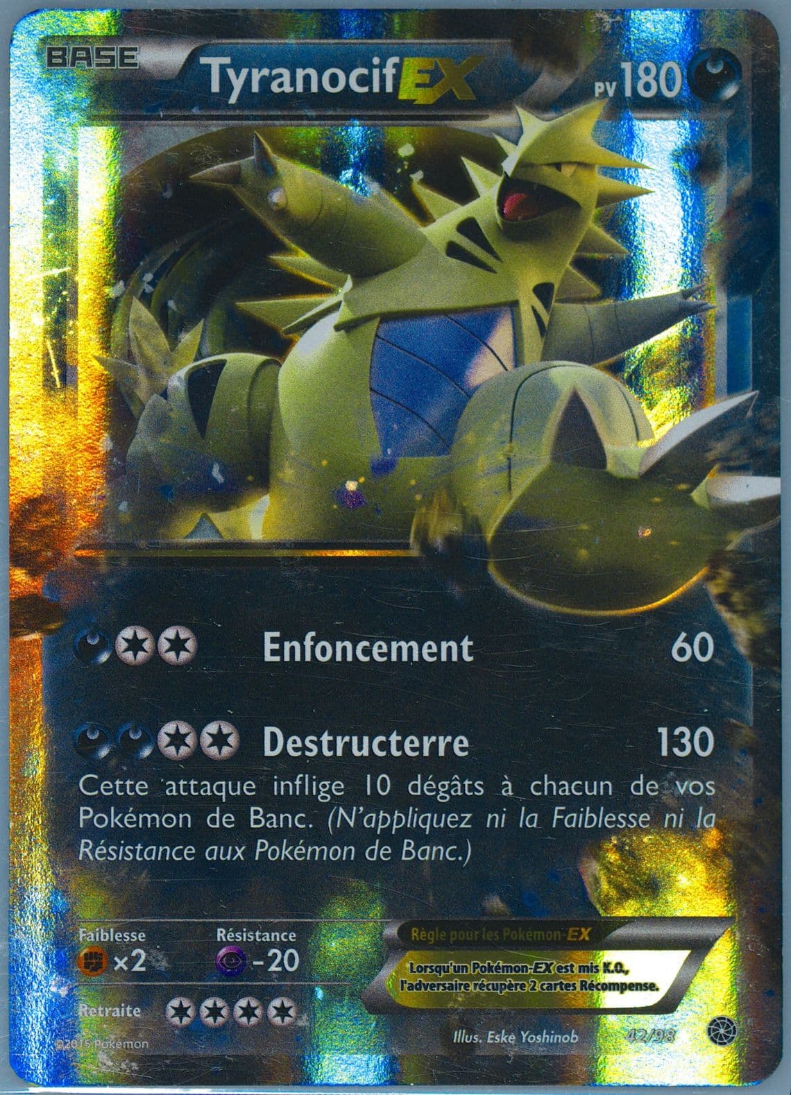 Tyranocif EX French (42) 2015 Pokemon XY Ancient Origins