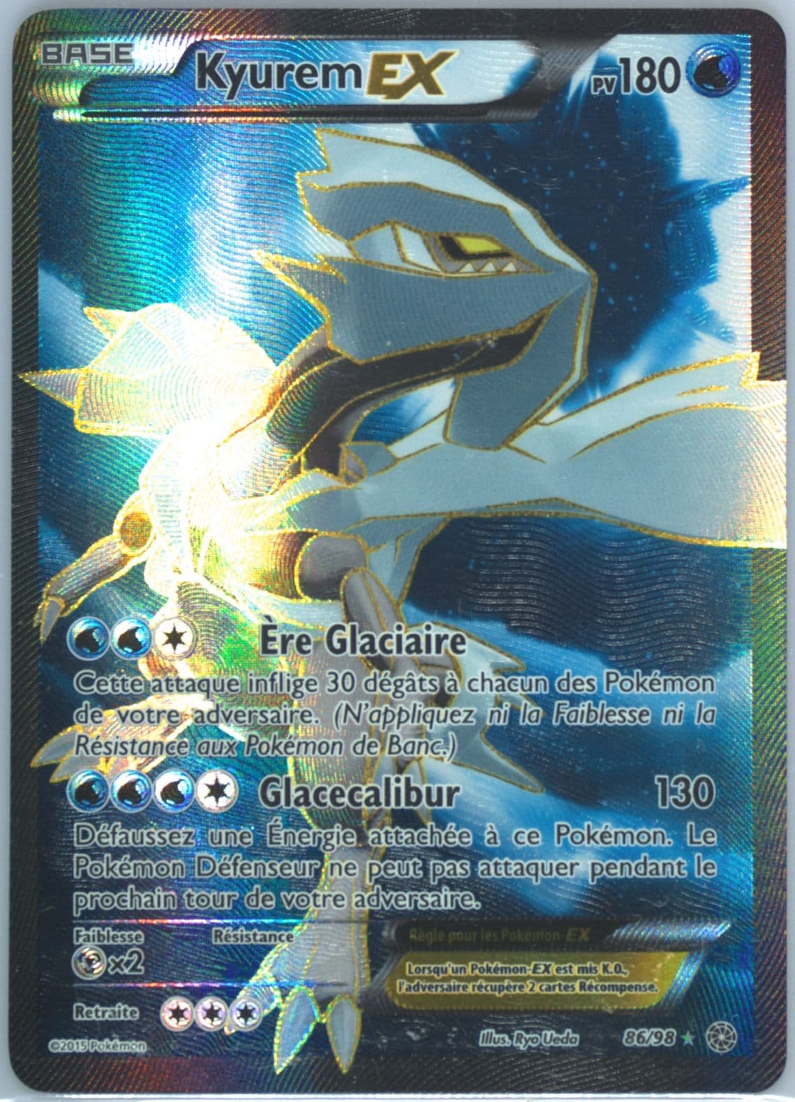 Full Art/Kyurem EX French (86) 2015 Pokemon XY Ancient Origins