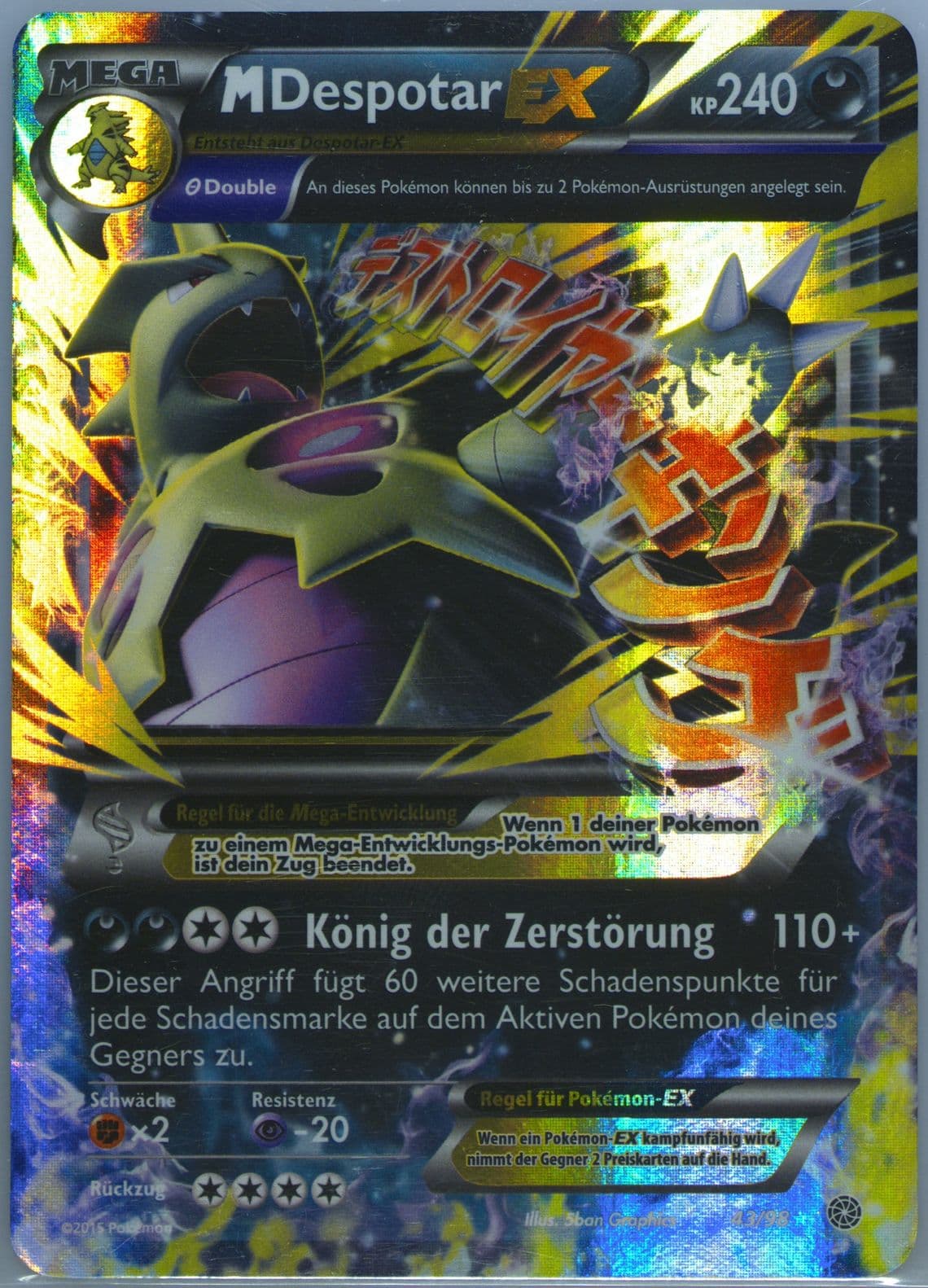 M Despotar EX German (43) 2015 Pokemon XY Ancient Origins