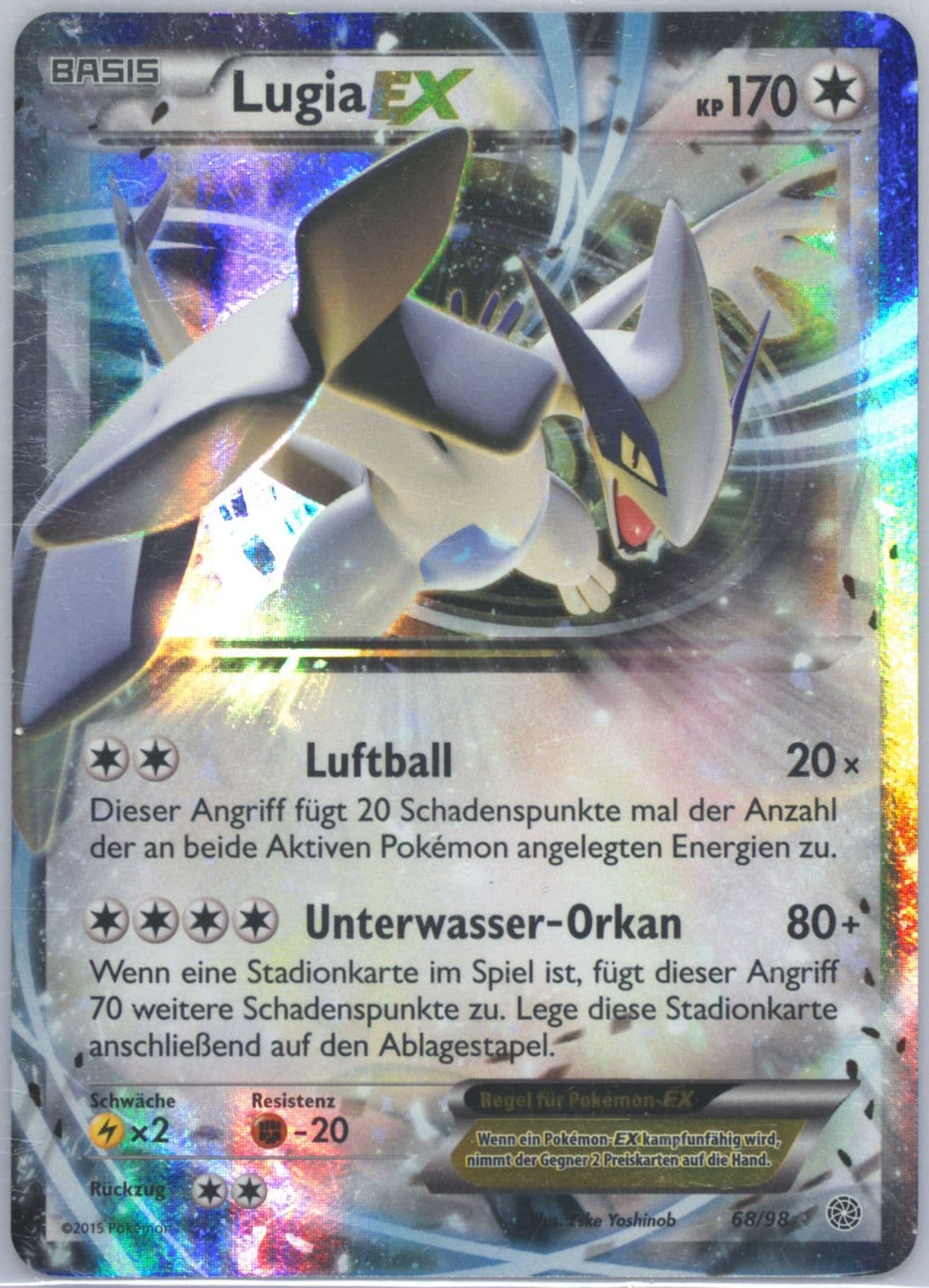 Lugia EX German (68) 2015 Pokemon XY Ancient Origins