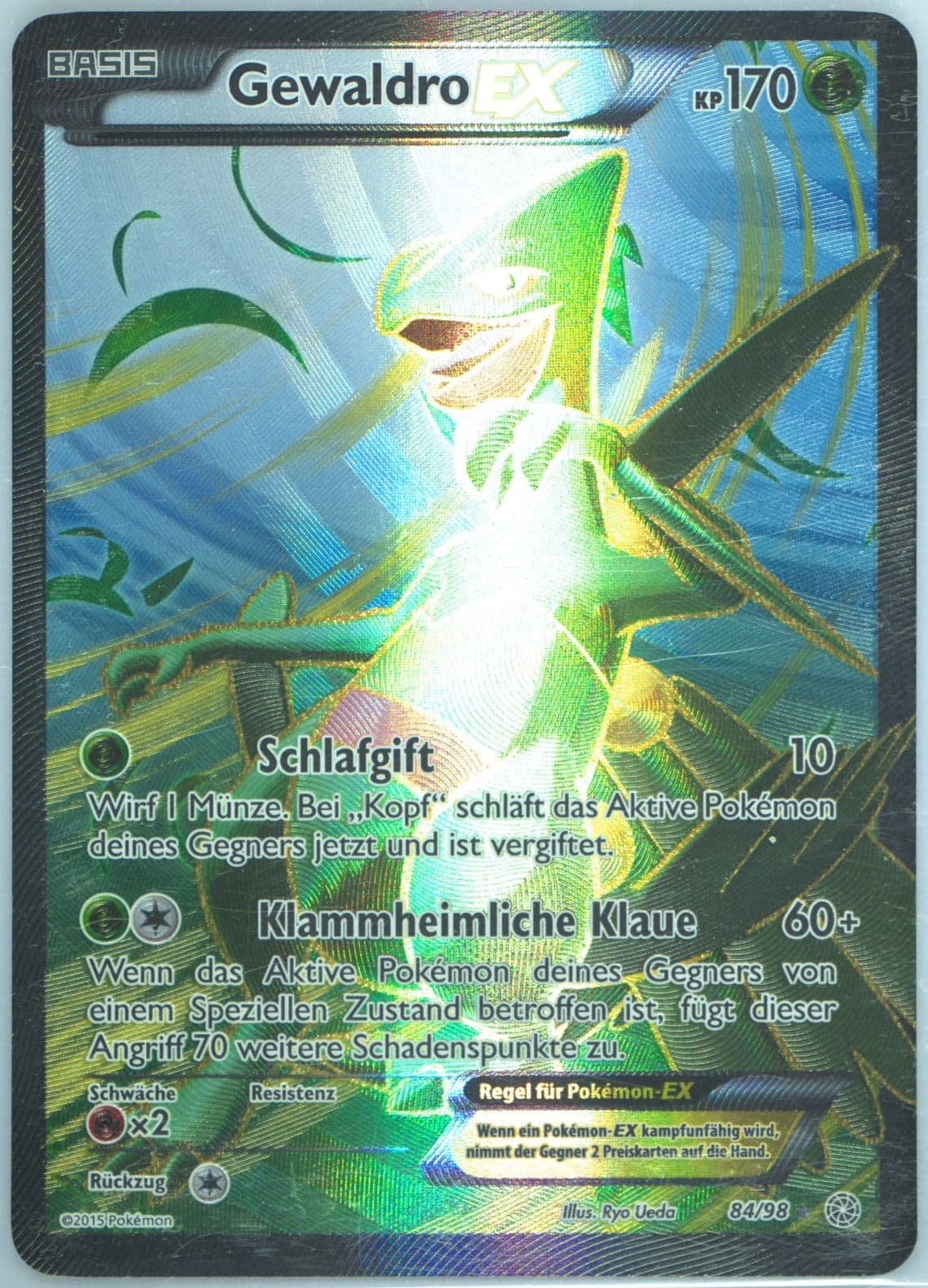 Full Art/Gewaldro EX German (84) 2015 Pokemon XY Ancient Origins
