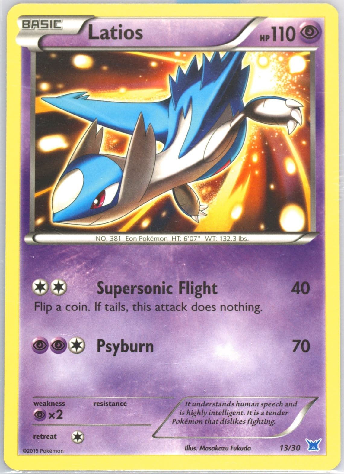 Latios (13) 2015 Pokemon XY Trainer Kit Latios Half Deck