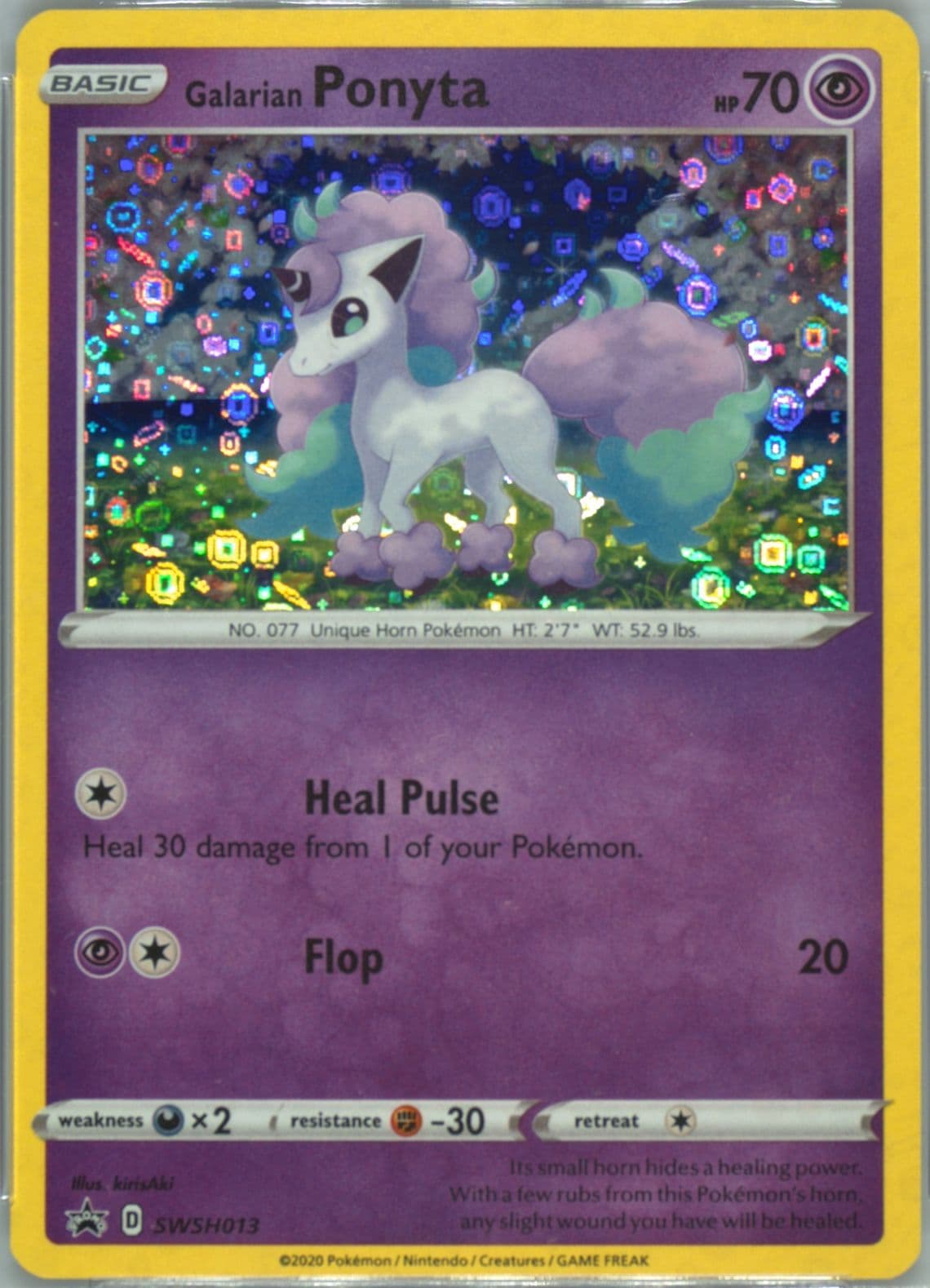 Galarian Ponyta-Holo 2021 General Mills 25th Anniversary (013) 2020 Pokemon Swsh Black Star Promo