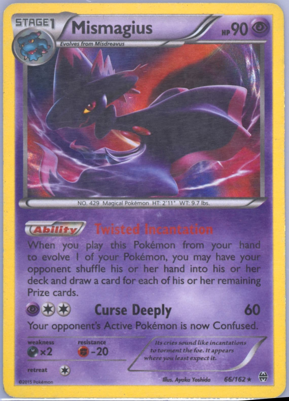 Mismagius-Holo (66) 2015 Pokemon XY Breakthrough