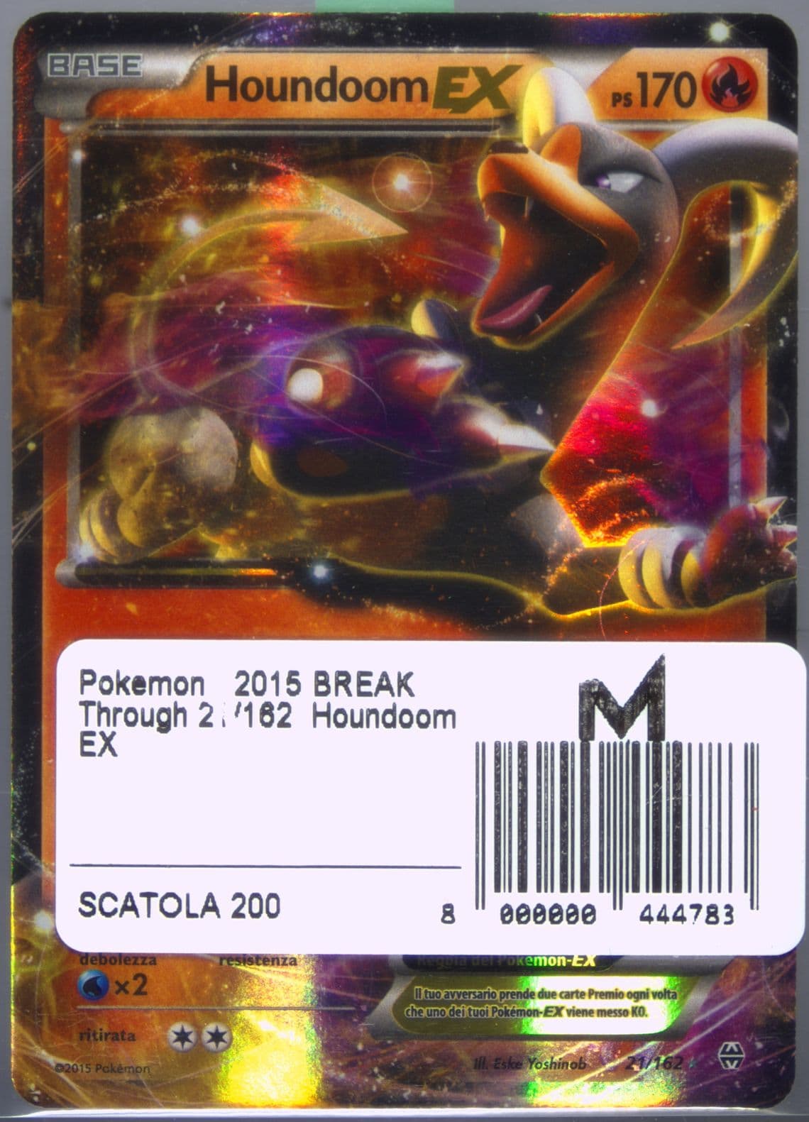 Houndoom EX Italian (21) 2015 Pokemon XY Breakthrough