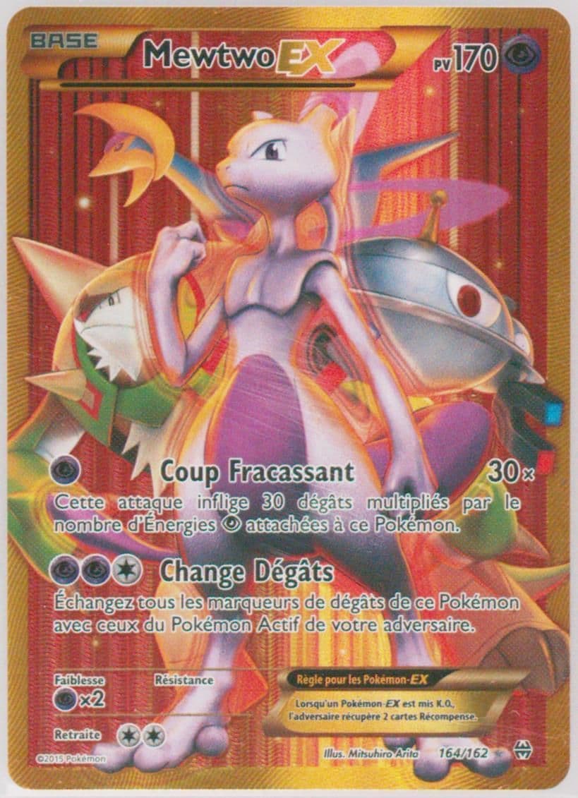 Full Art/Mewtwo EX French-Secret (164) 2015 Pokemon XY Breakthrough