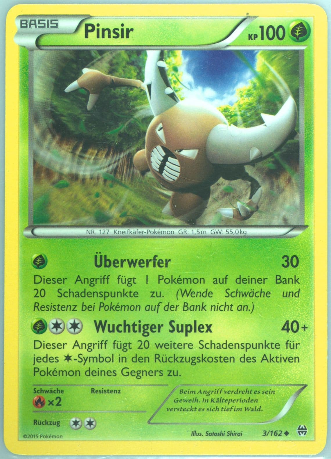 Pinsir German (3) 2015 Pokemon XY Breakthrough