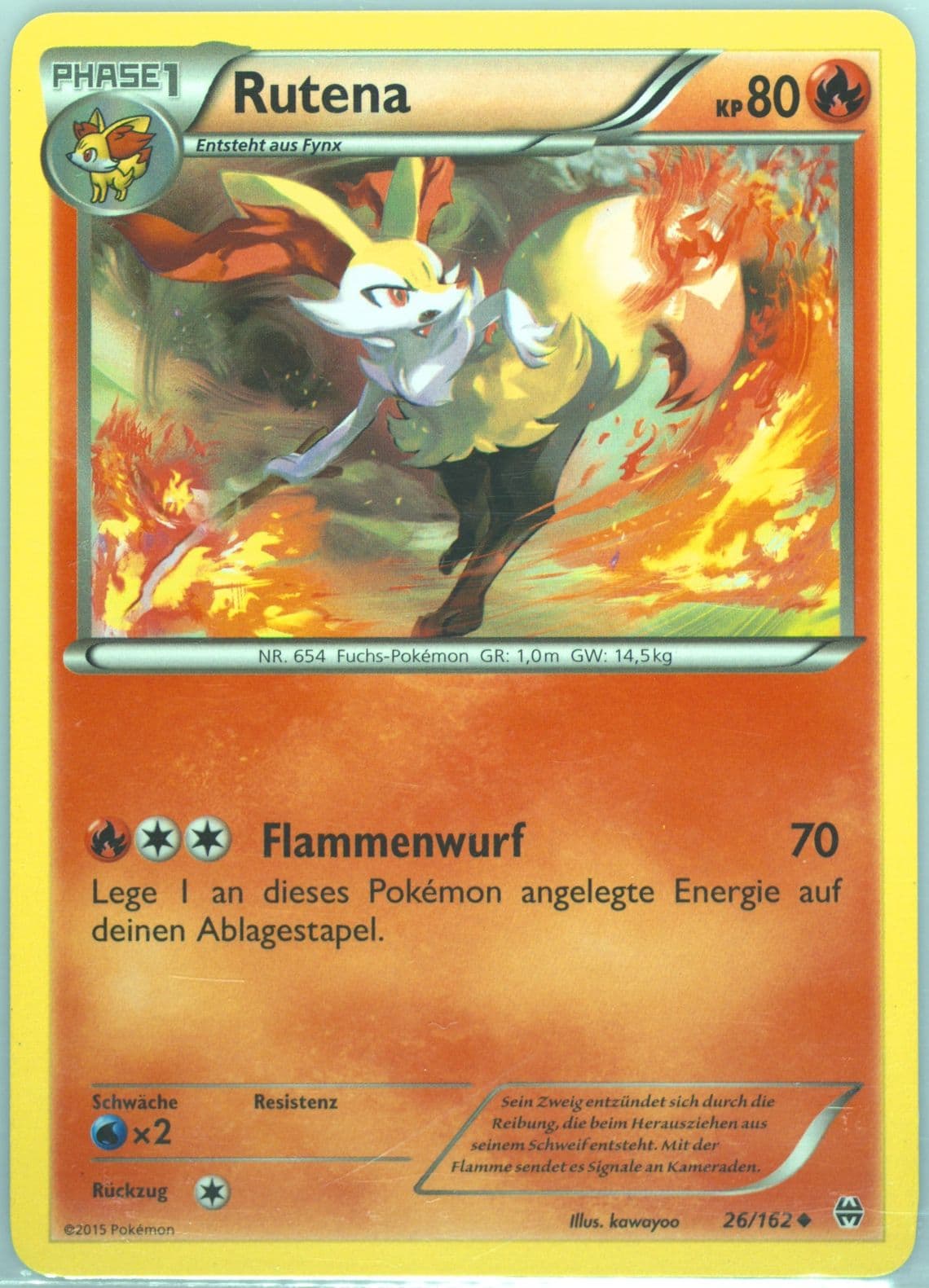 Rutena German (26) 2015 Pokemon XY Breakthrough