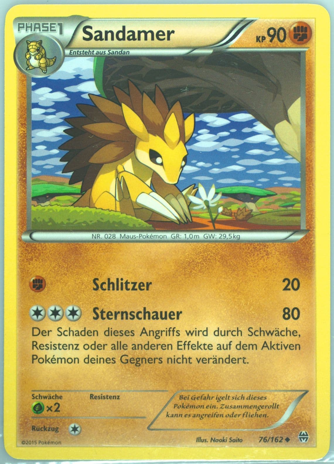 Sandamer German (76) 2015 Pokemon XY Breakthrough