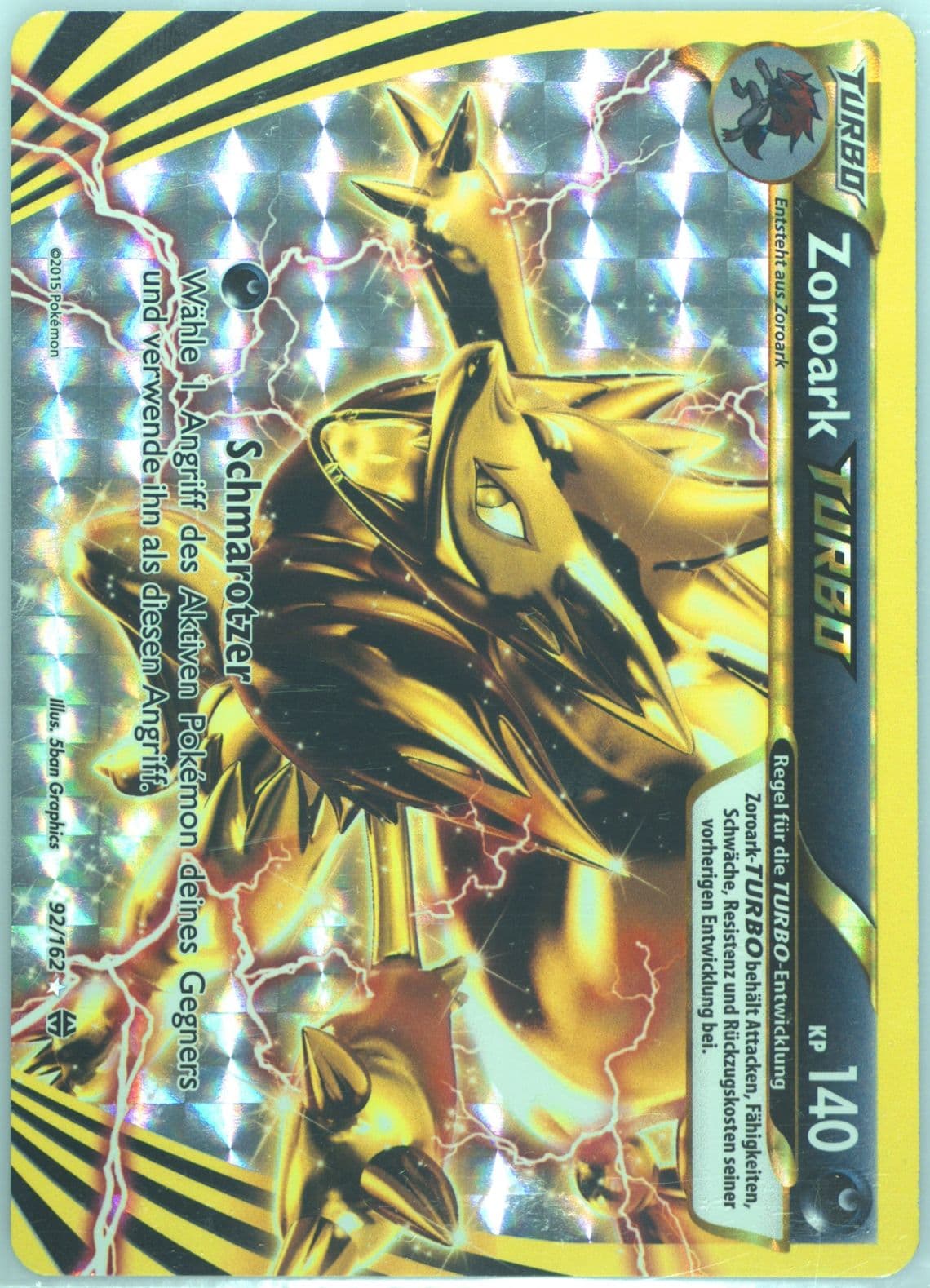 Zoroark Turbo German (92) 2015 Pokemon XY Breakthrough