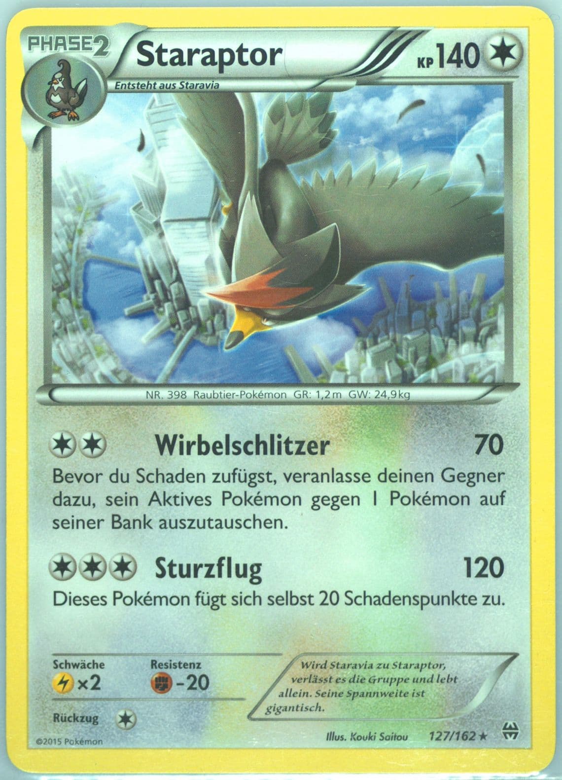 Staraptor German (127) 2015 Pokemon XY Breakthrough