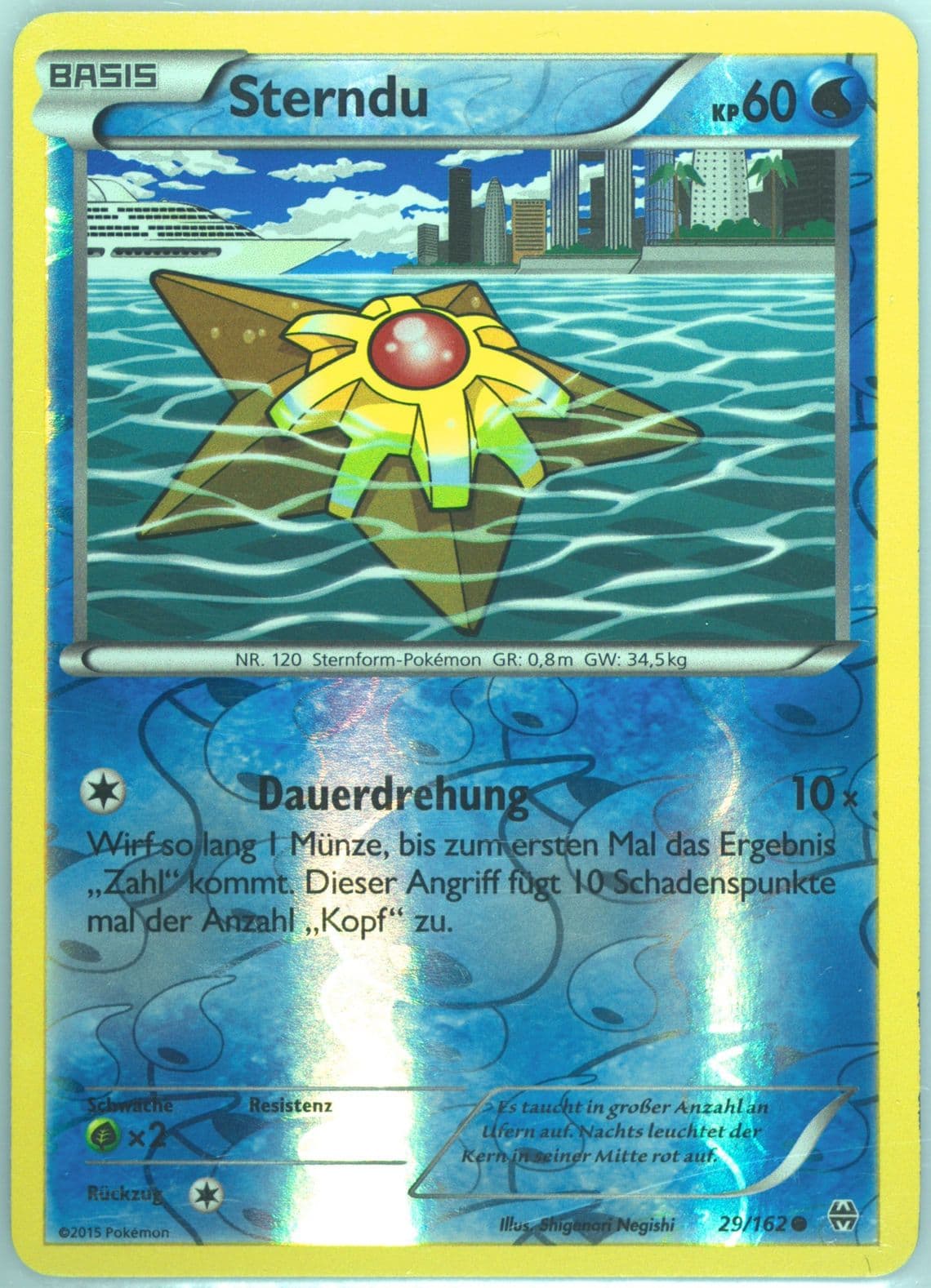 Sterndu-Reverse Foil German (29) 2015 Pokemon XY Breakthrough