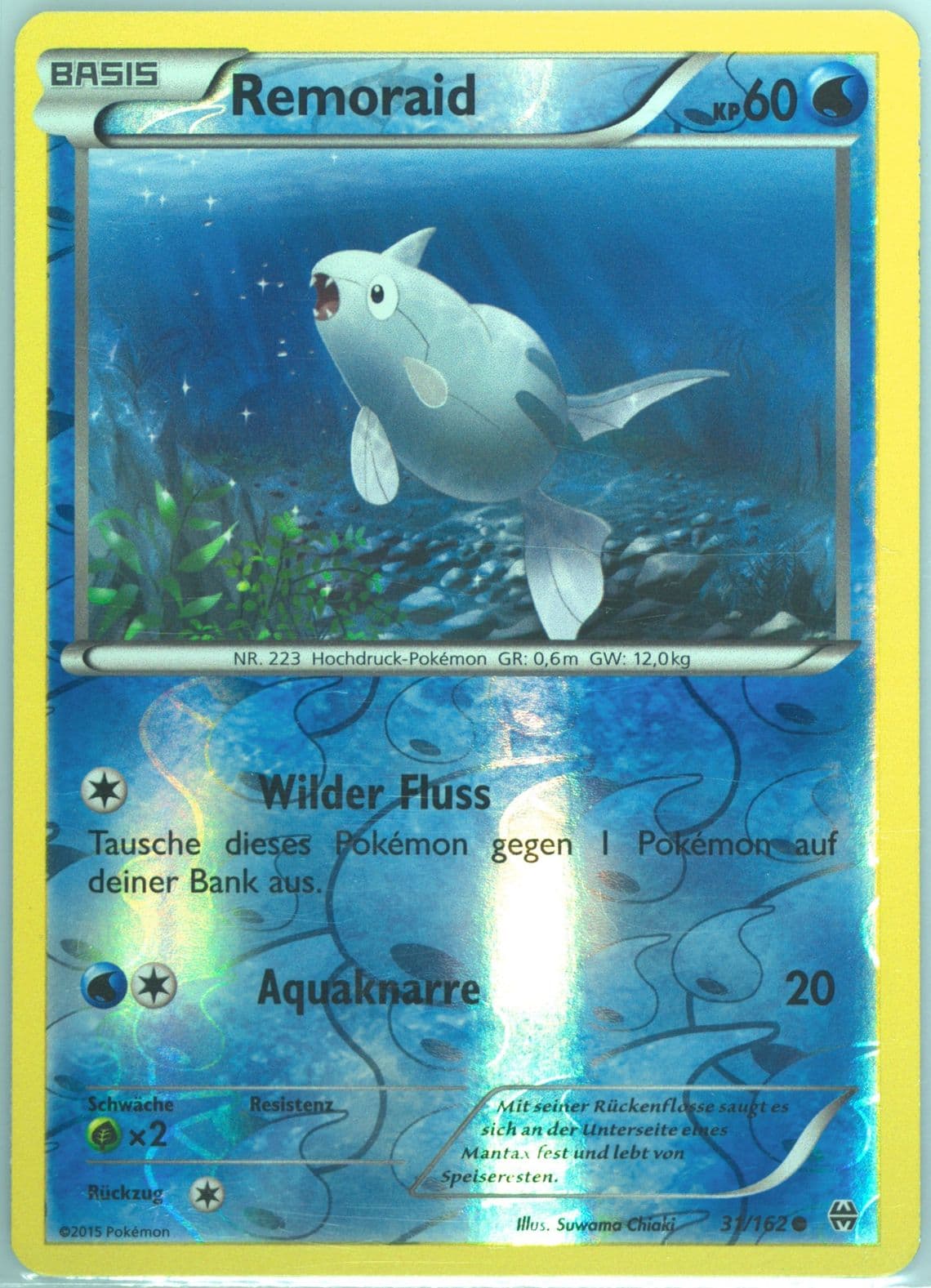 Remoraid-Reverse Foil German (31) 2015 Pokemon XY Breakthrough