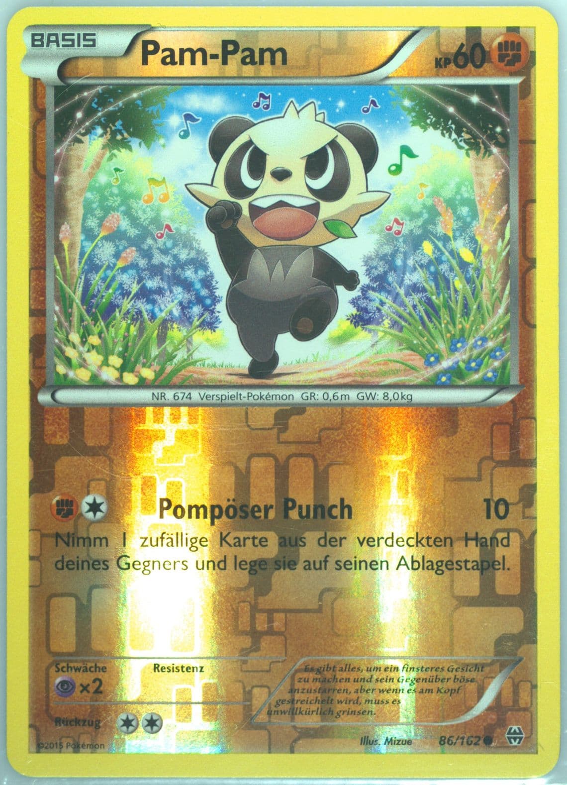 Pampam-Reverse Foil German (86) 2015 Pokemon XY Breakthrough