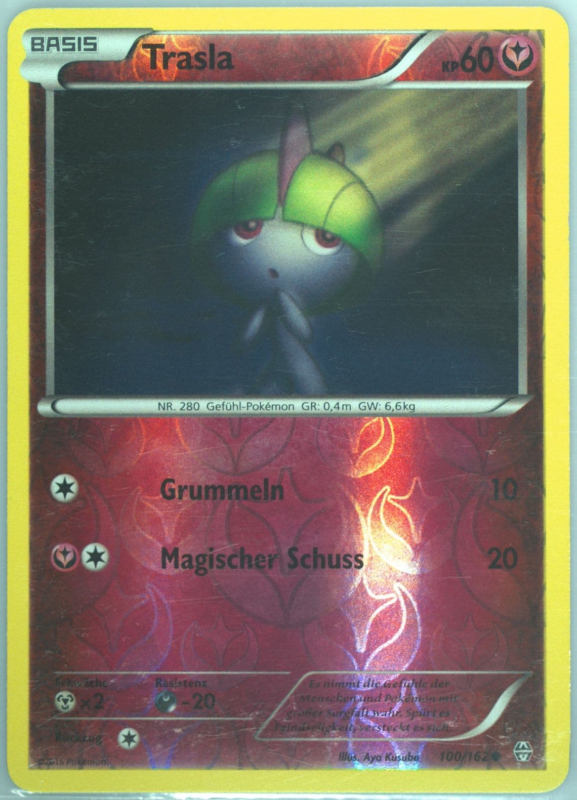 Trasla-Reverse Foil German (100) 2015 Pokemon XY Breakthrough