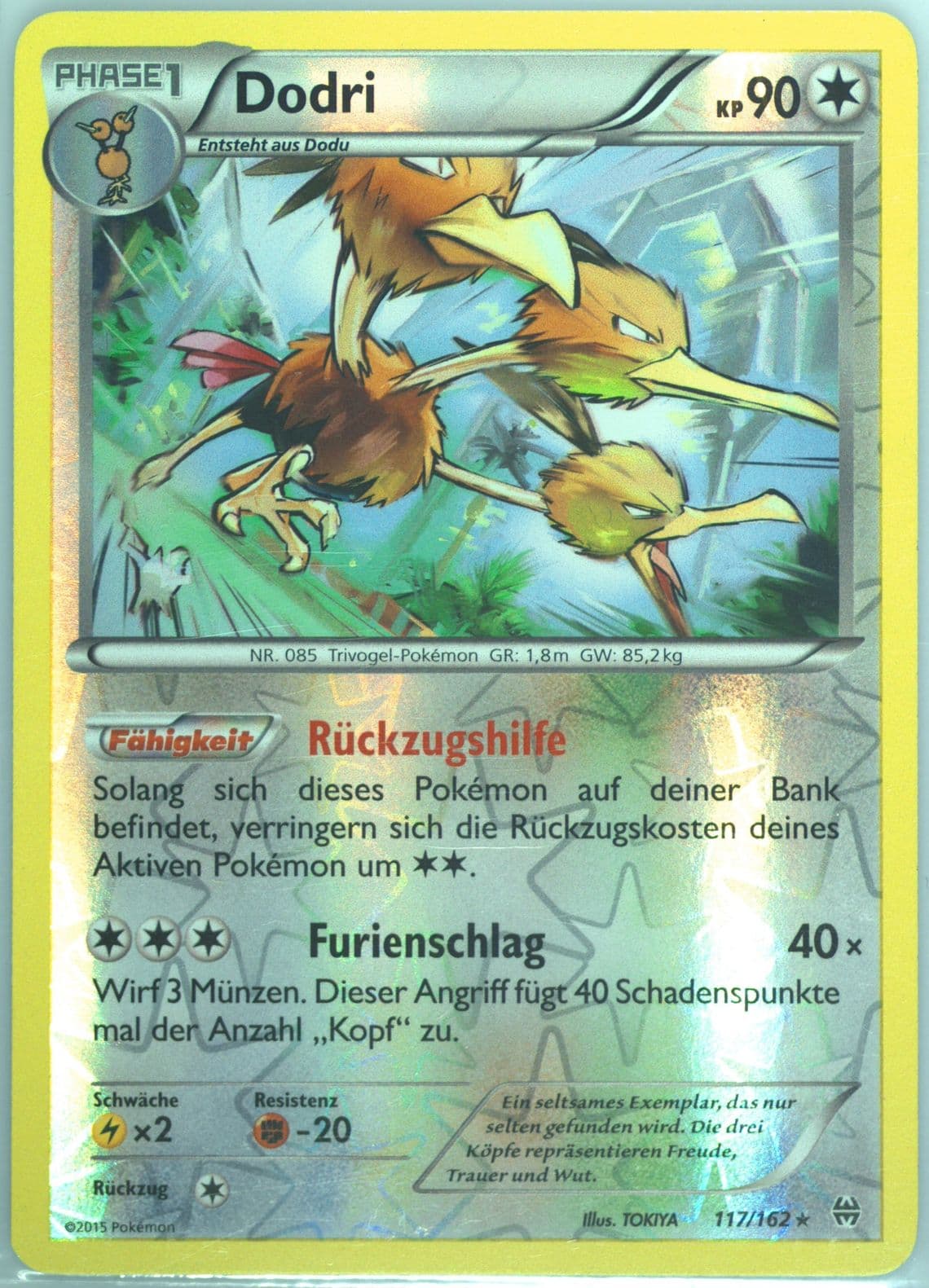 Dodri-Reverse Foil German (117) 2015 Pokemon XY Breakthrough