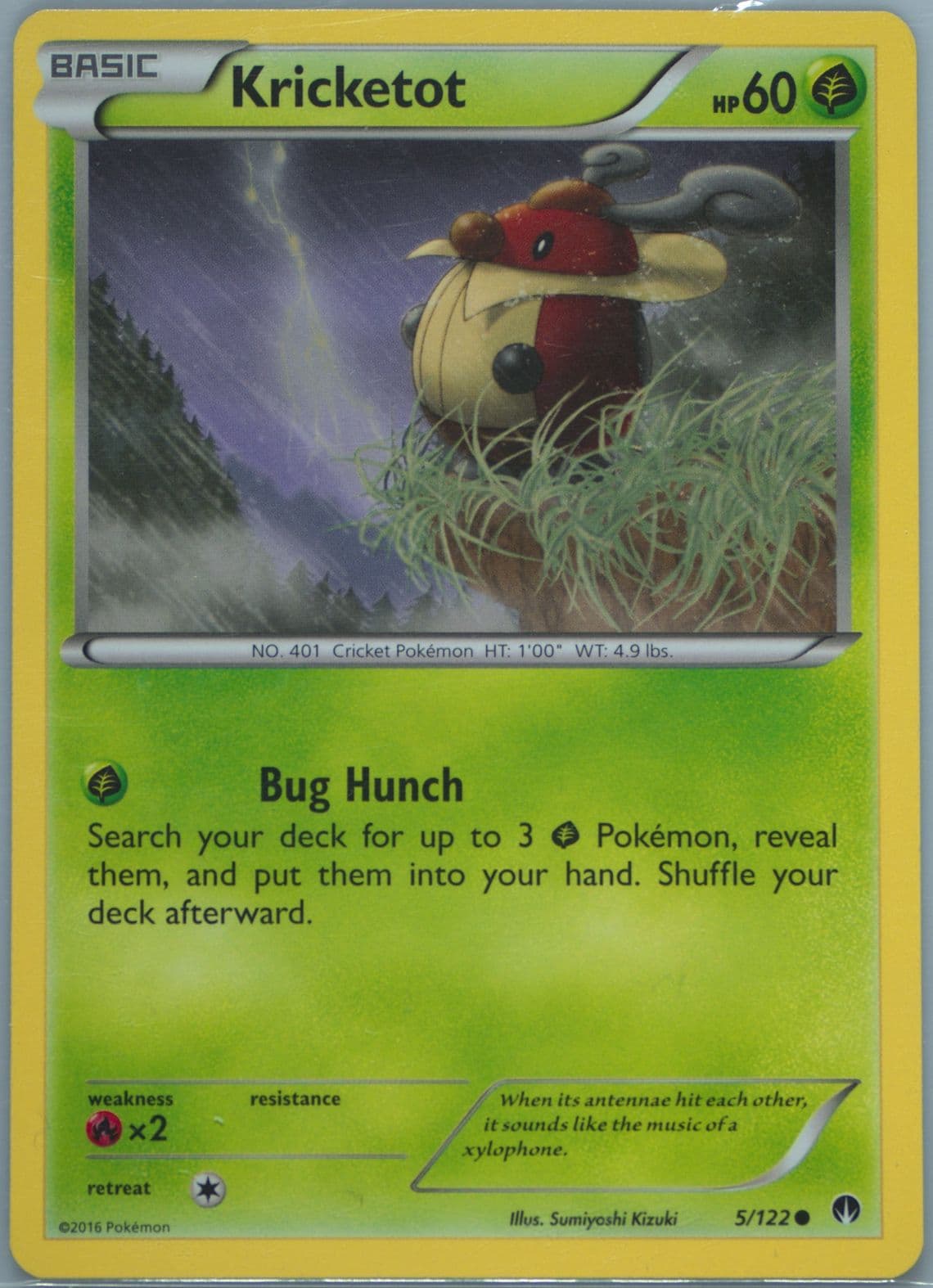 Kricketot (5) 2016 Pokemon XY Breakpoint