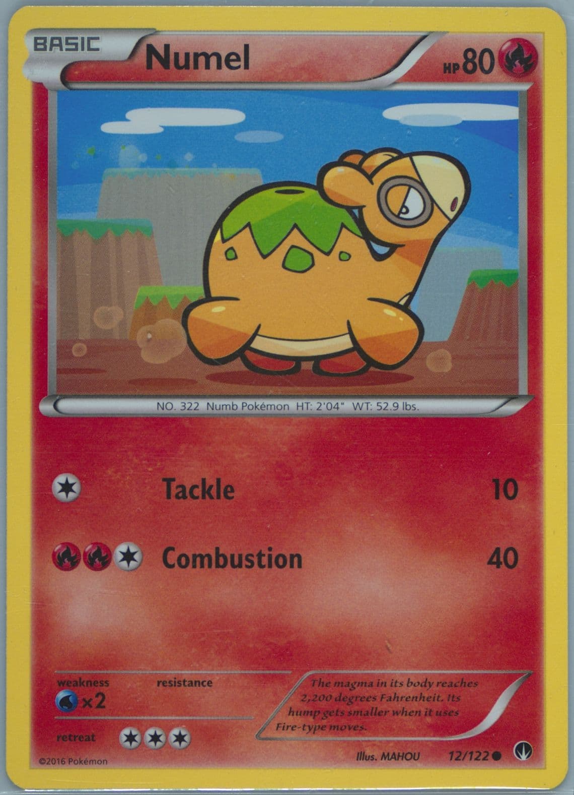 Numel (12) 2016 Pokemon XY Breakpoint