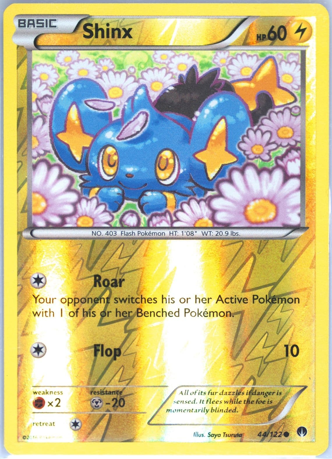 Shinx-Reverse Foil (44) 2016 Pokemon XY Breakpoint