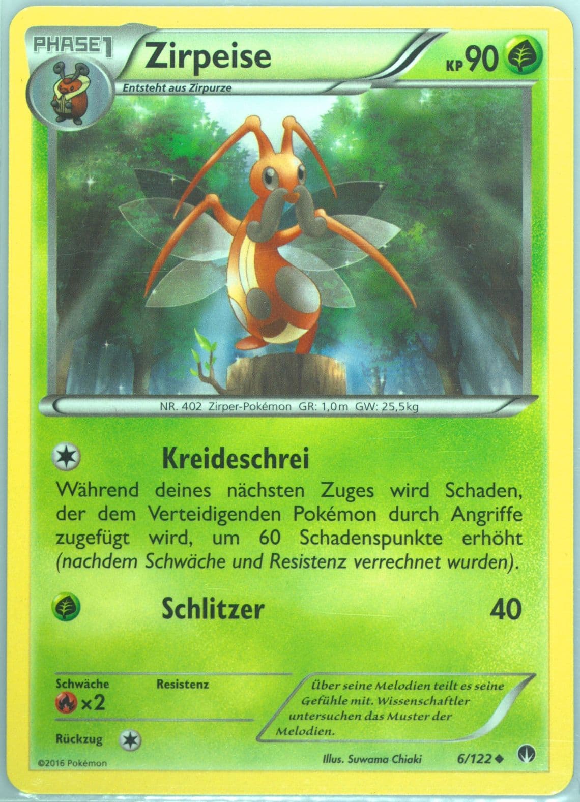 Zirpeise German (6) 2016 Pokemon XY Breakpoint