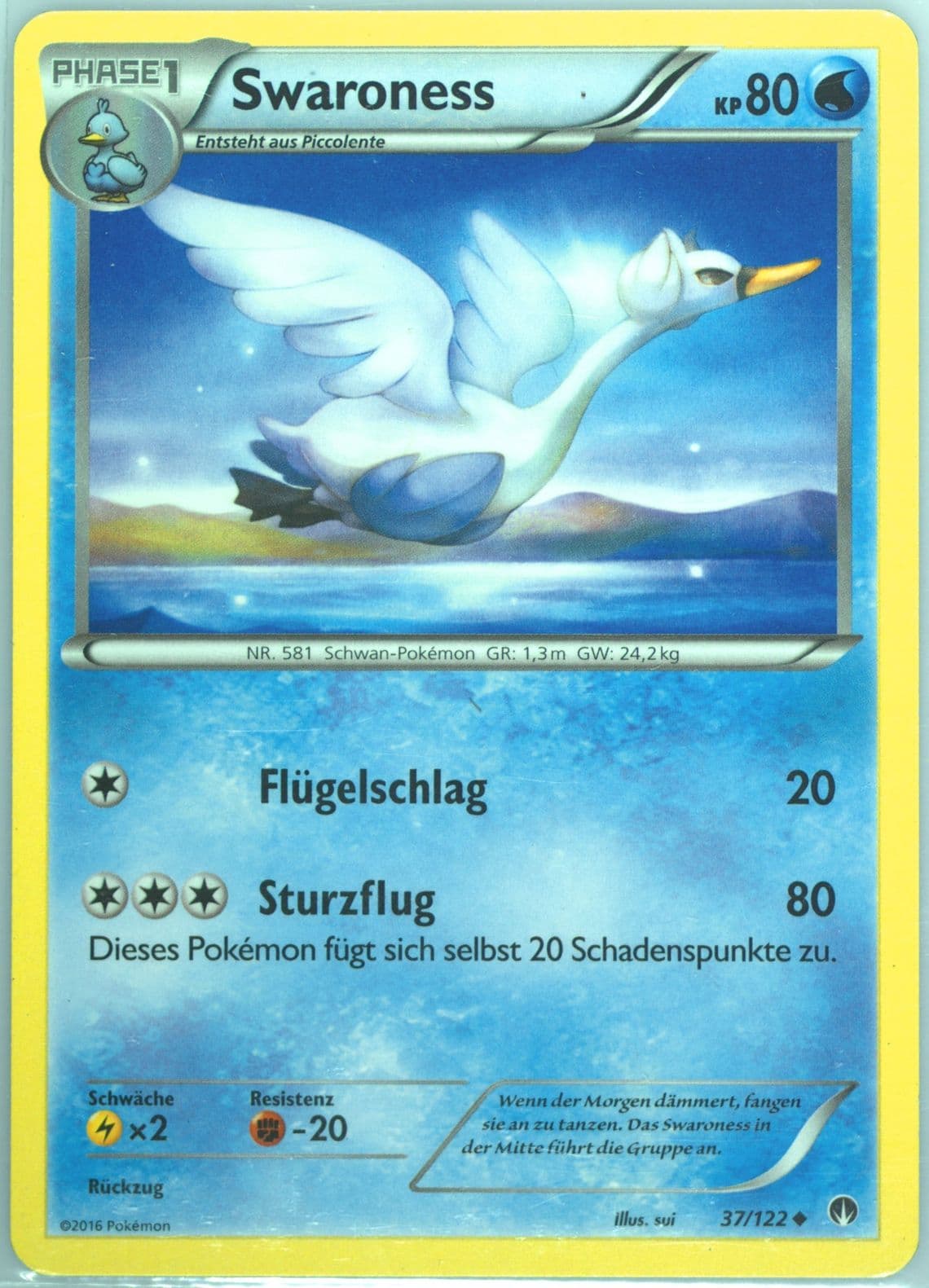 Swaroness German (37) 2016 Pokemon XY Breakpoint