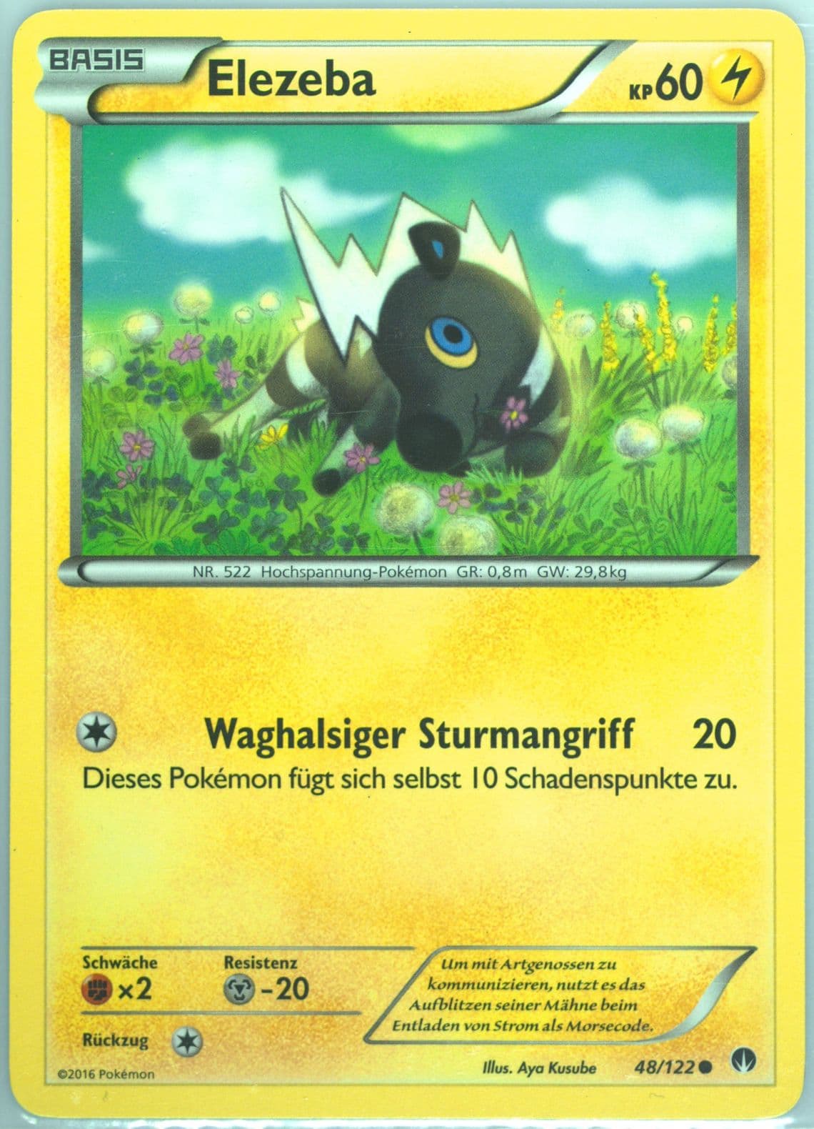 Elezeba German (48) 2016 Pokemon XY Breakpoint