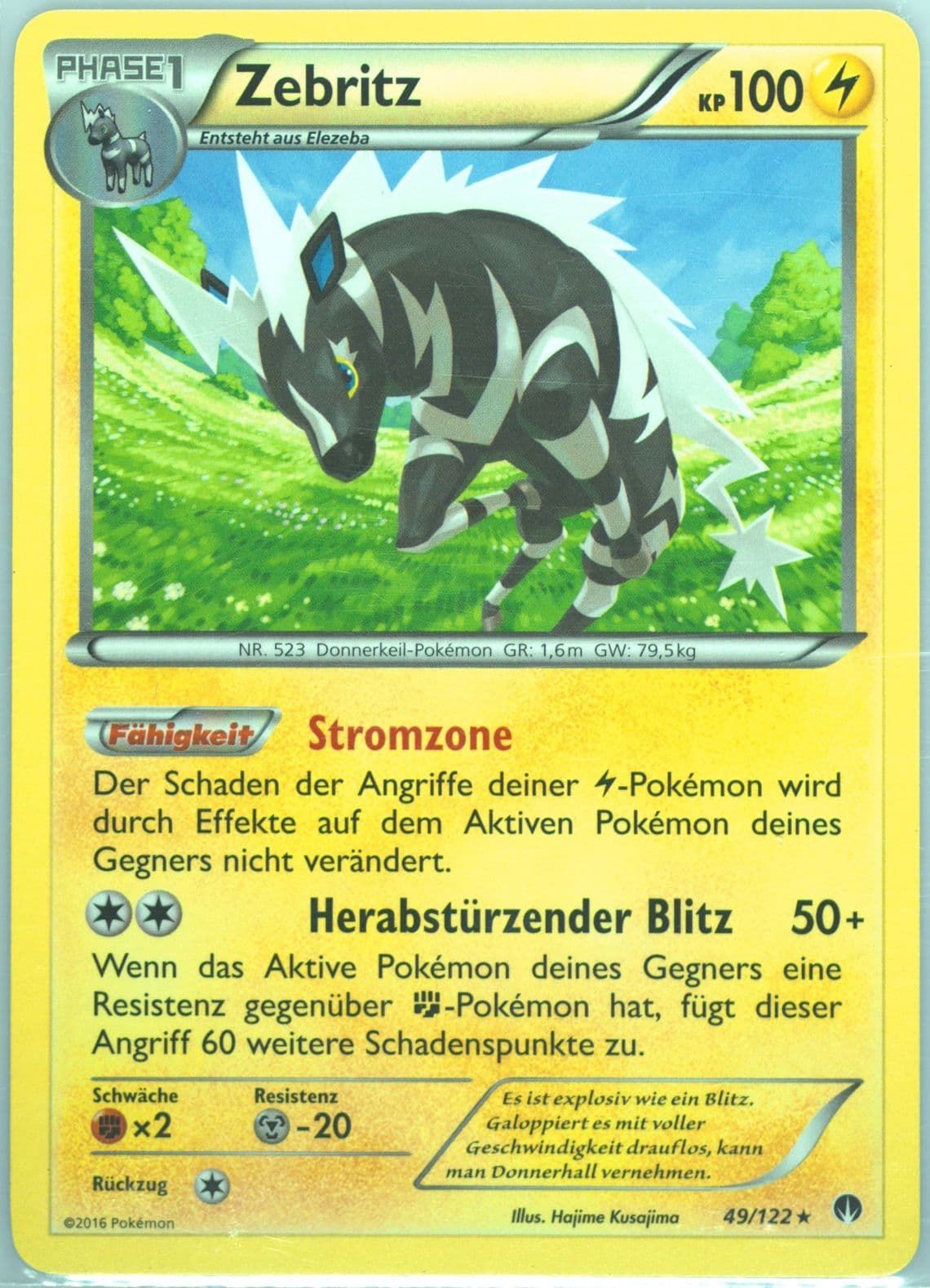 Zebritz German (49) 2016 Pokemon XY Breakpoint