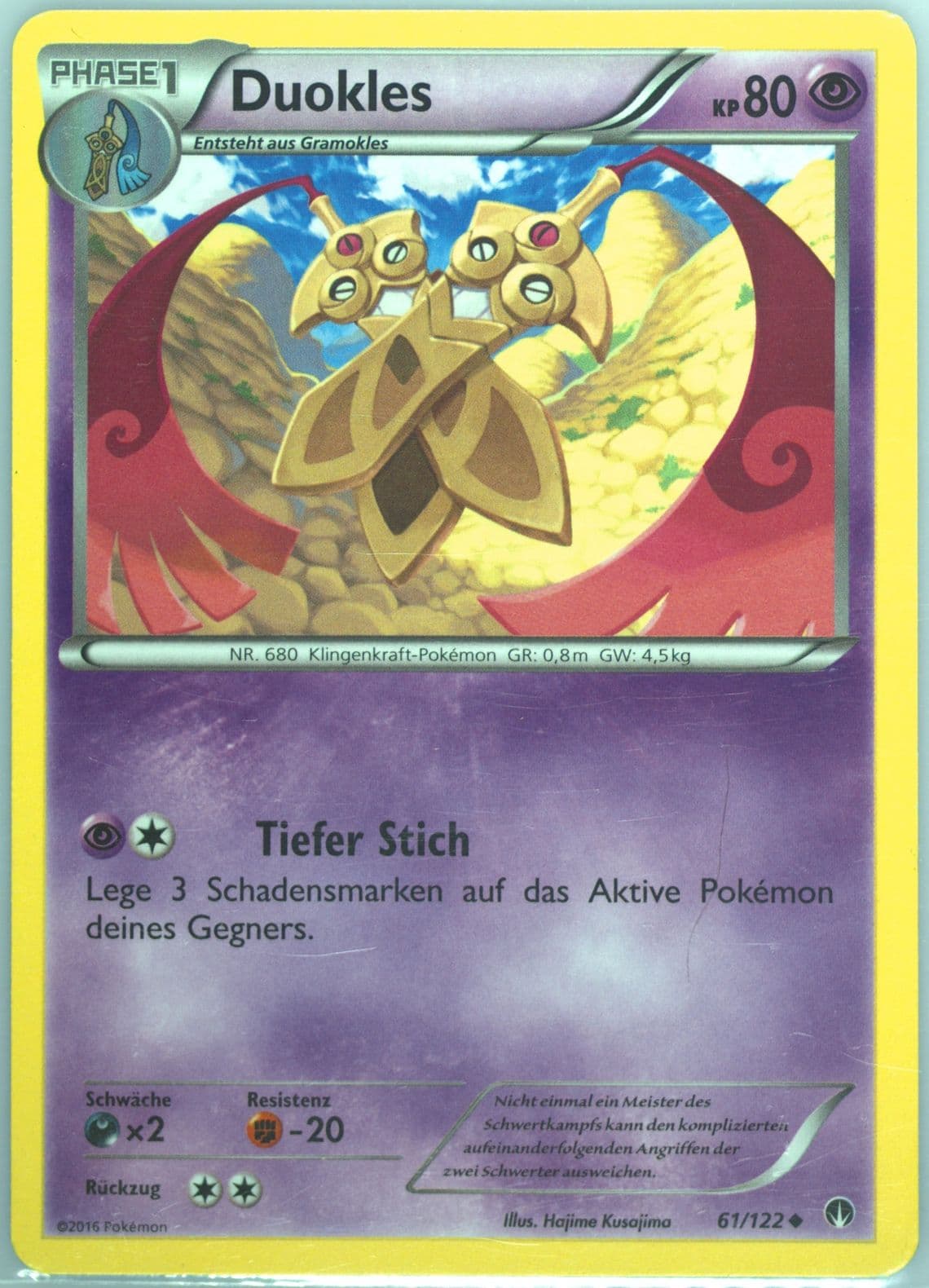 Duokles German (61) 2016 Pokemon XY Breakpoint
