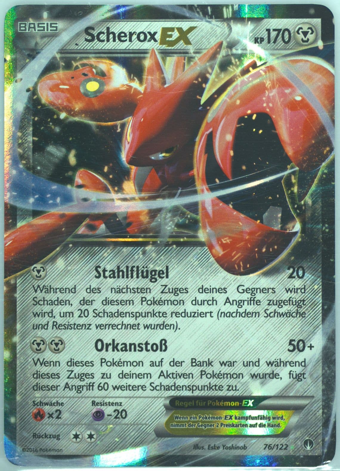 Scherox EX German (76) 2016 Pokemon XY Breakpoint