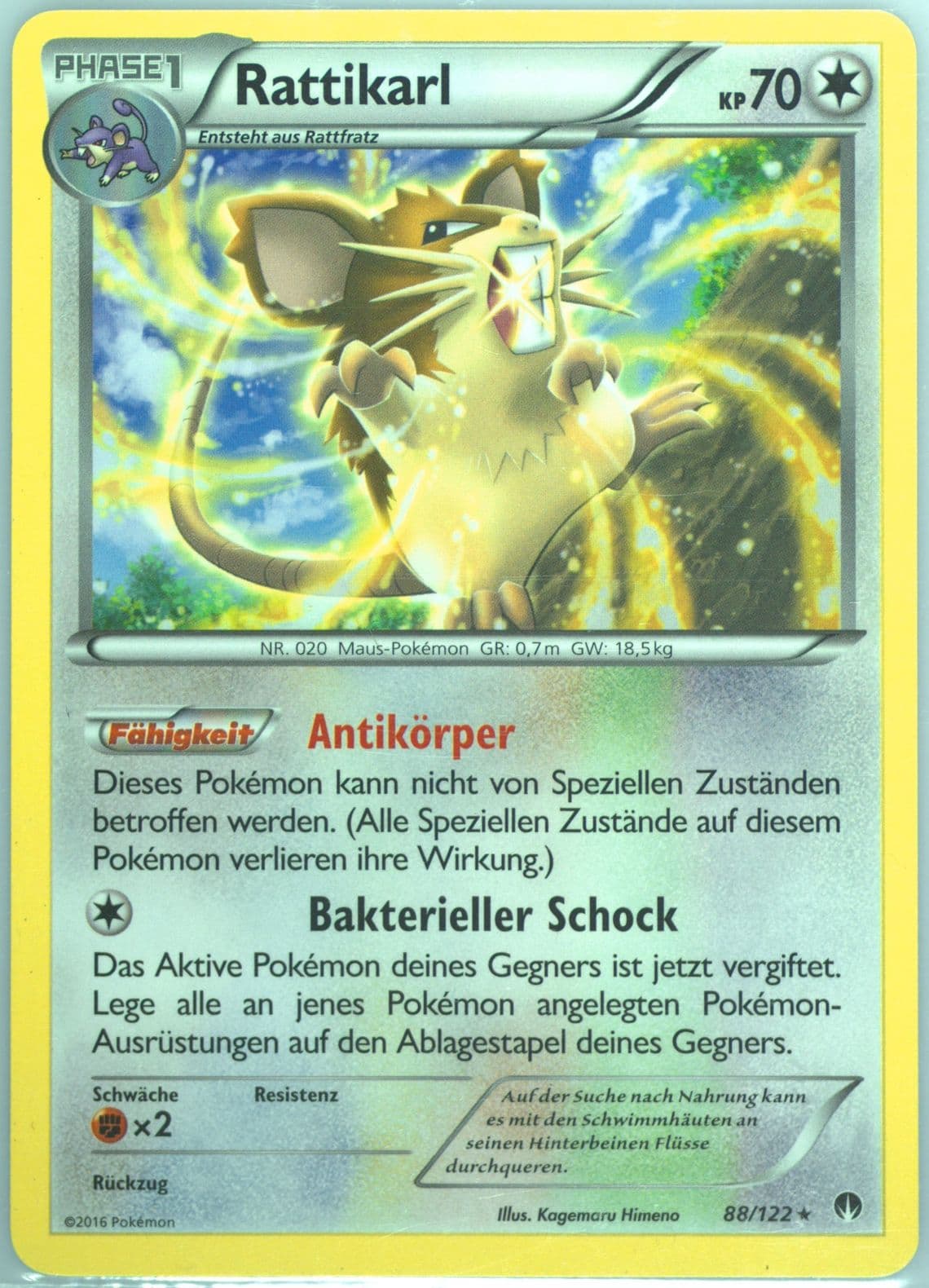 Rattikarl German (88) 2016 Pokemon XY Breakpoint