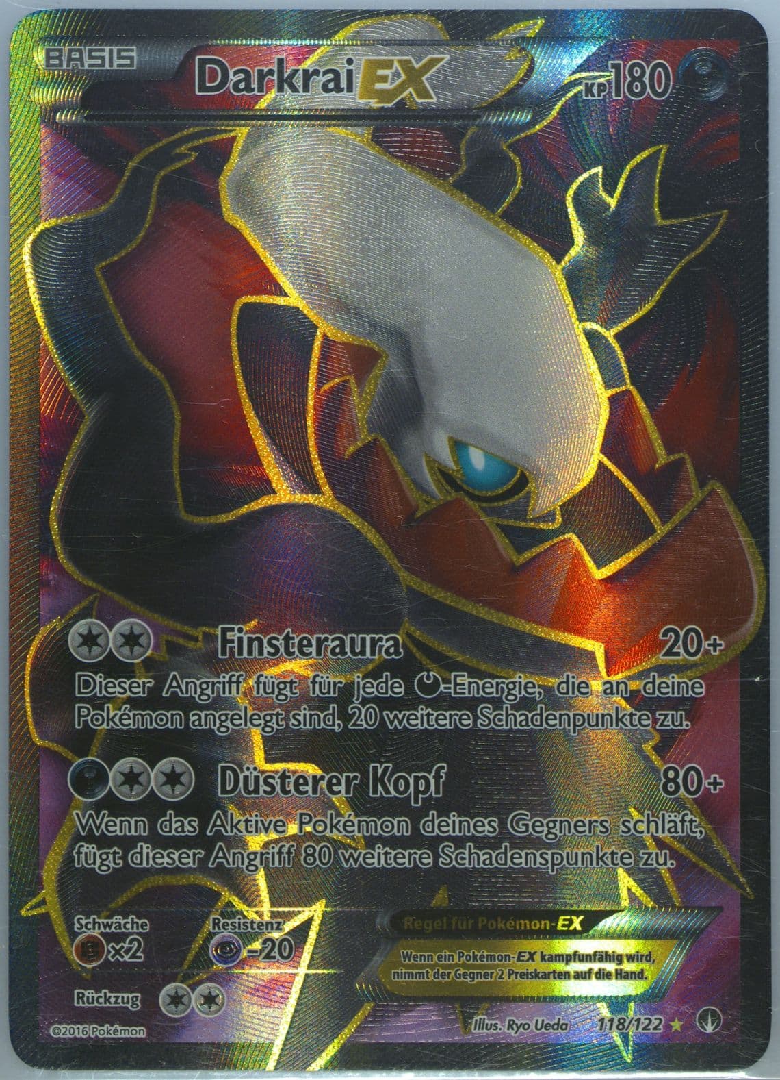 Full Art/Darkrai EX German (118) 2016 Pokemon XY Breakpoint