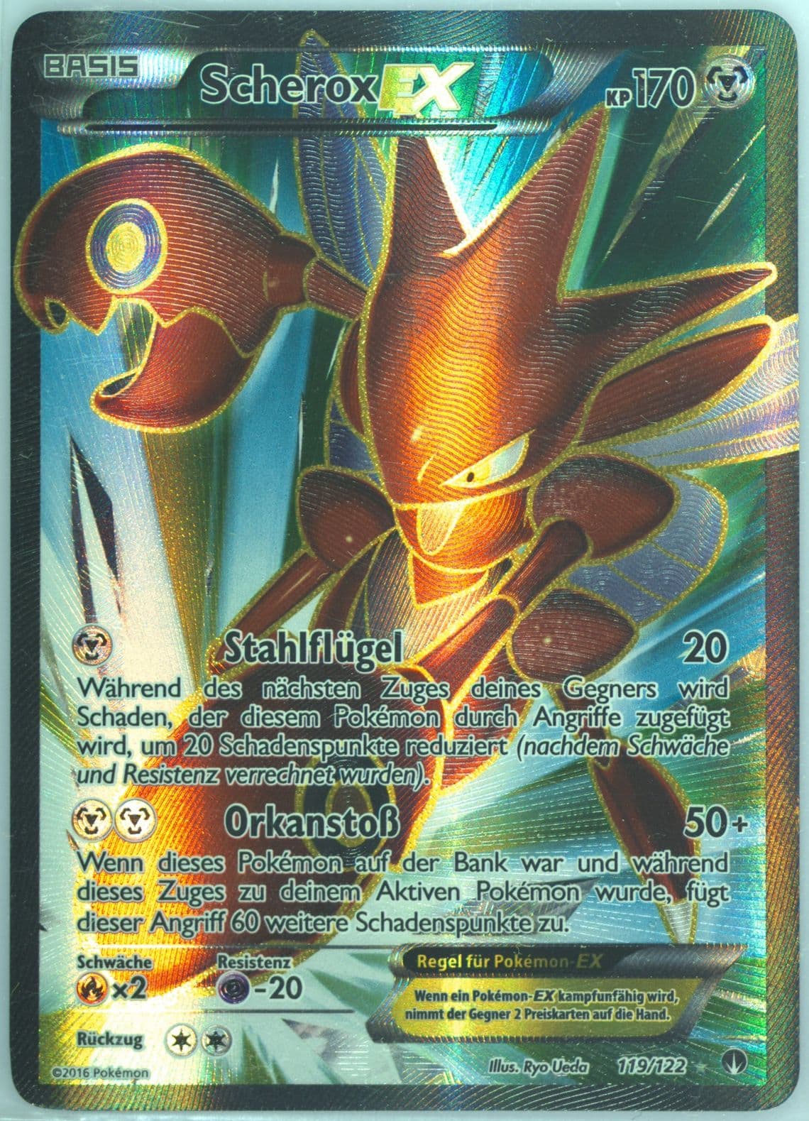 Full Art/Scherox EX German (119) 2016 Pokemon XY Breakpoint
