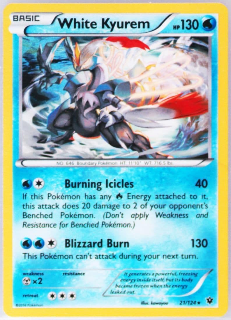 White Kyurem Battle Arena (21) 2016 Pokemon XY Fates Collide