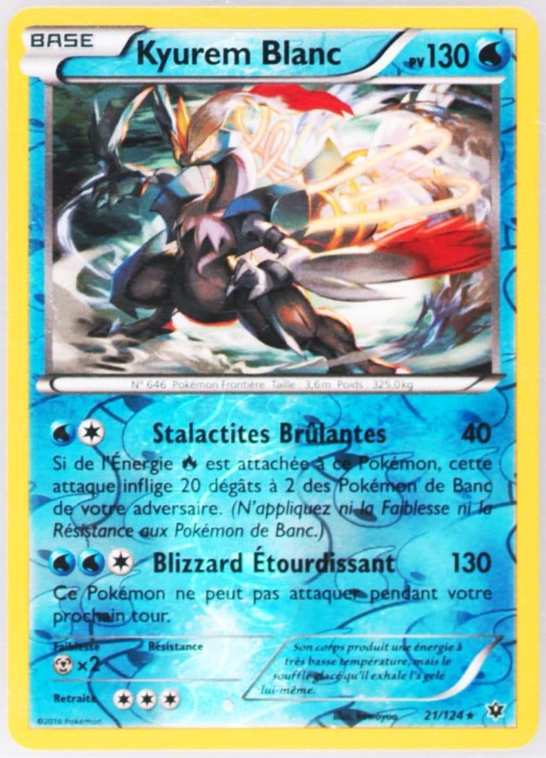 Kyurem Blanc-Reverse Foil French (21) 2016 Pokemon XY Fates Collide
