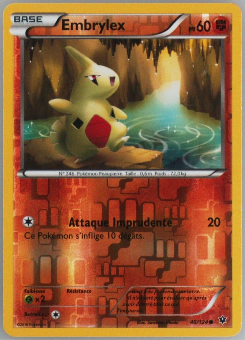 Embrylex-Reverse Foil French (40) 2016 Pokemon XY Fates Collide