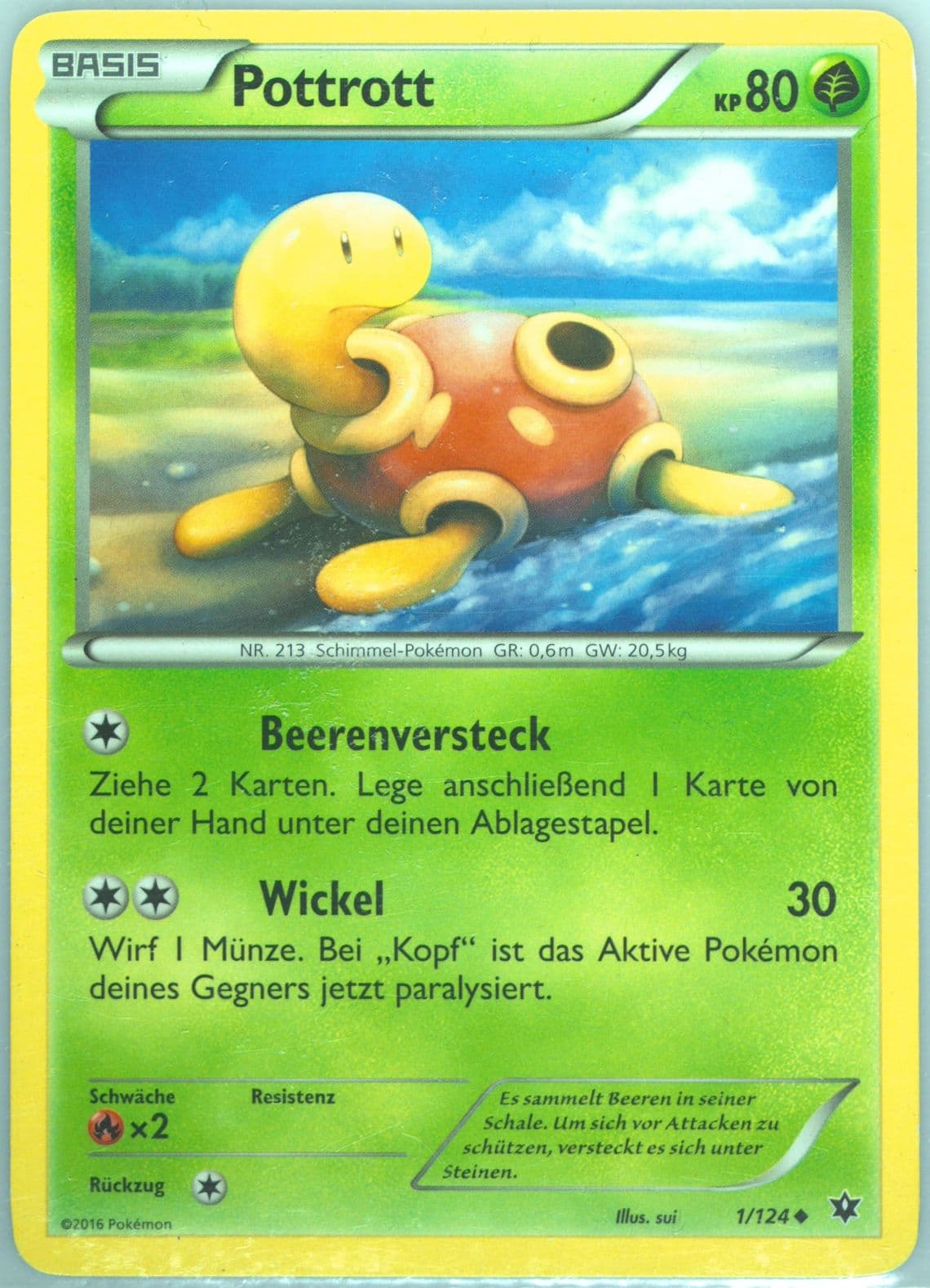 Pottrott German (1) 2016 Pokemon XY Fates Collide